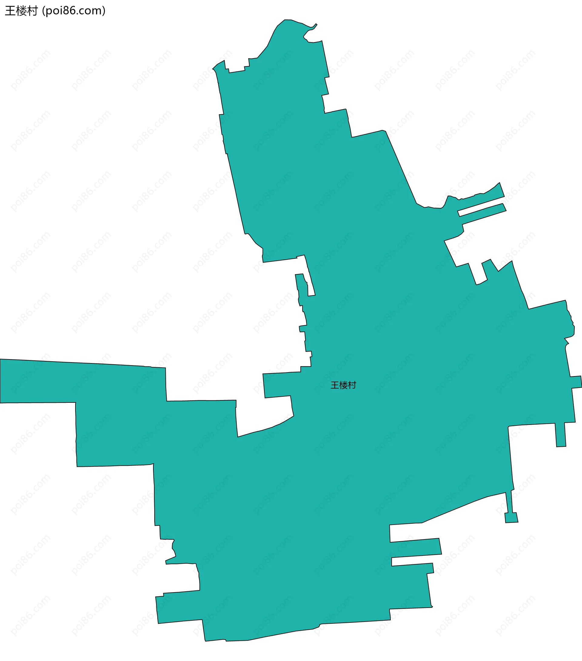 王楼村边界地图