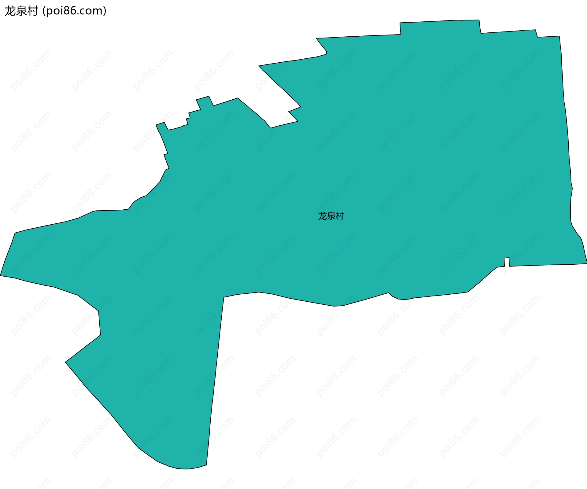 龙泉村边界地图