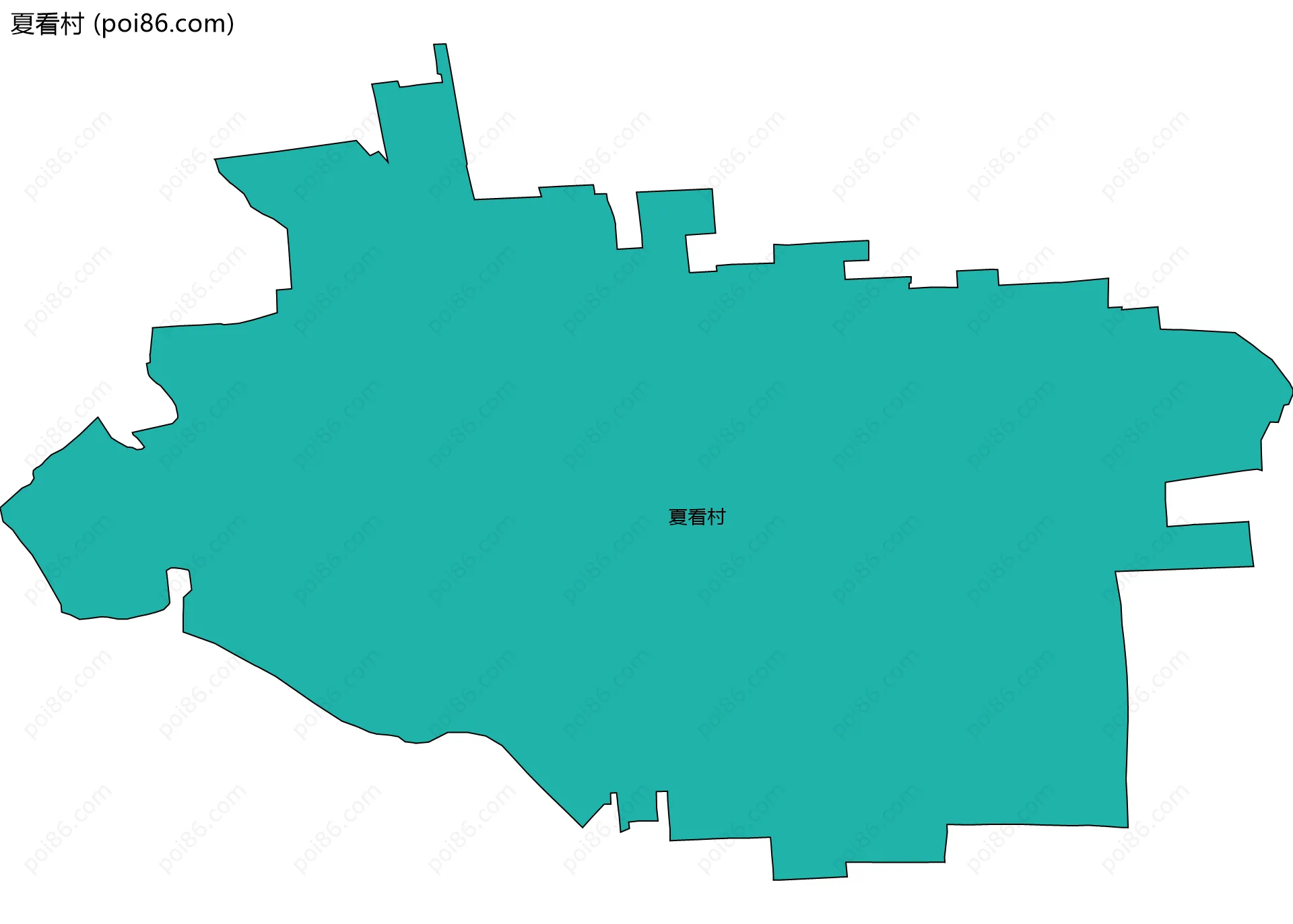 夏看村边界地图
