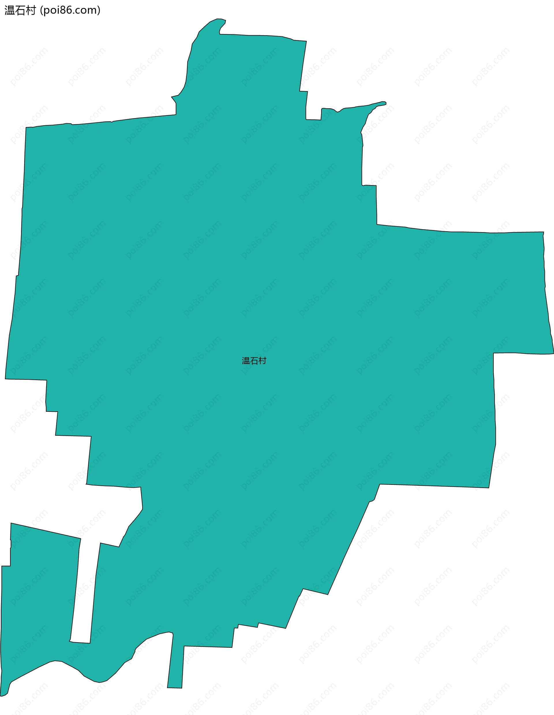 温石村边界地图