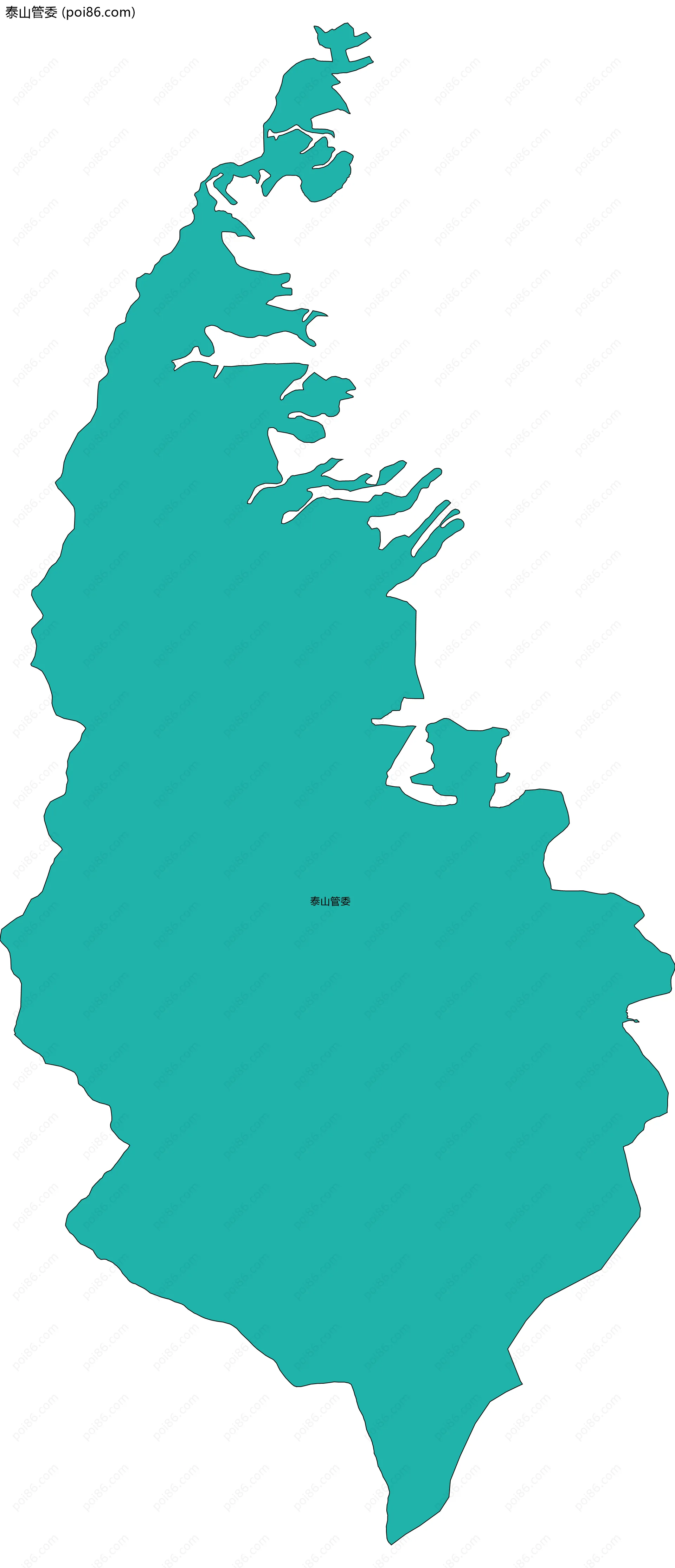 泰山管委边界地图