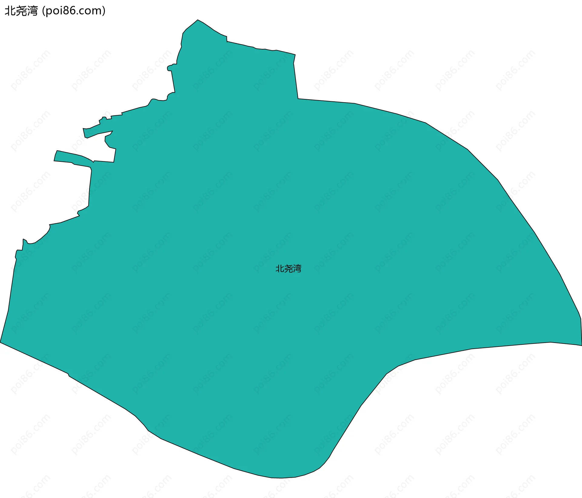 北尧湾边界地图