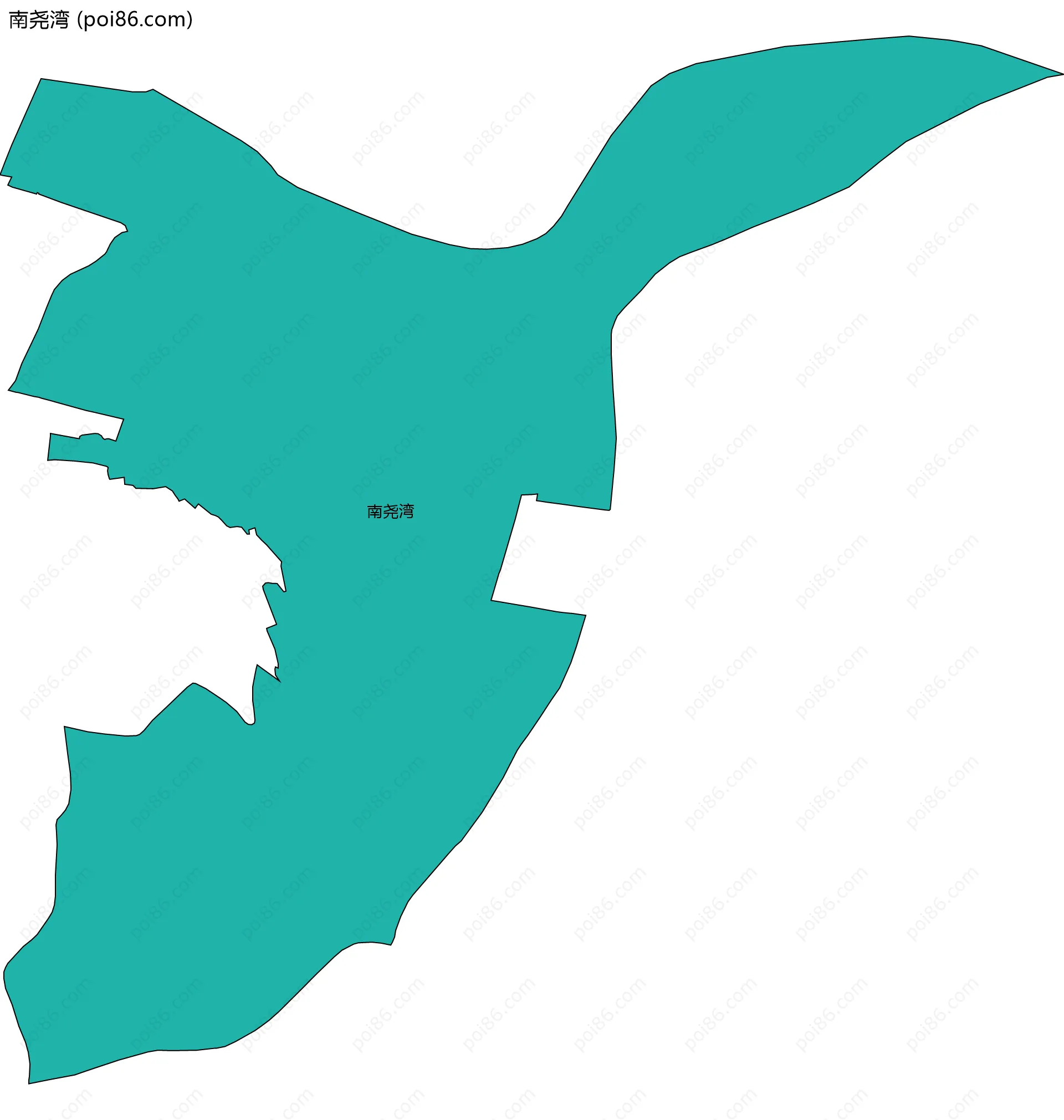 南尧湾边界地图