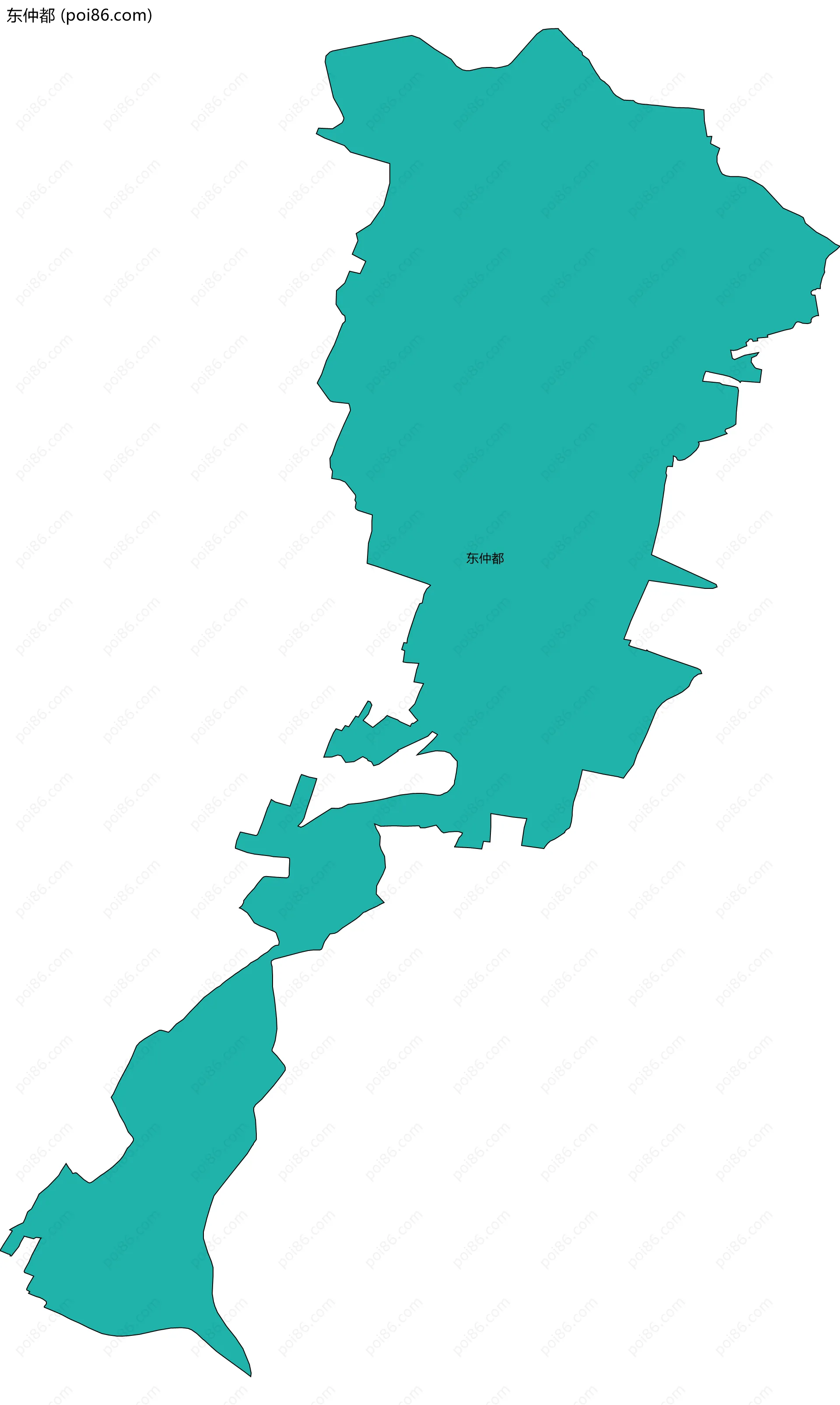 东仲都边界地图