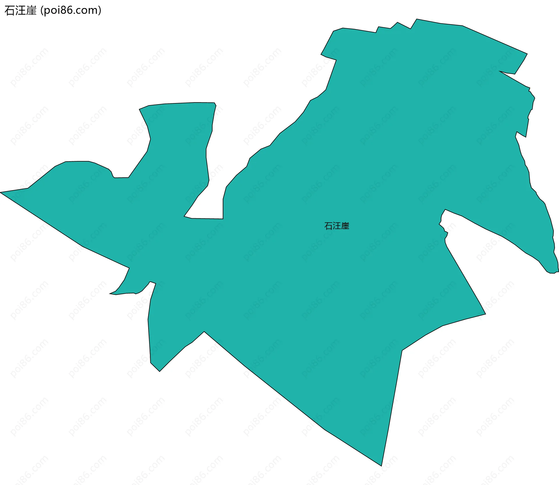 石汪崖边界地图