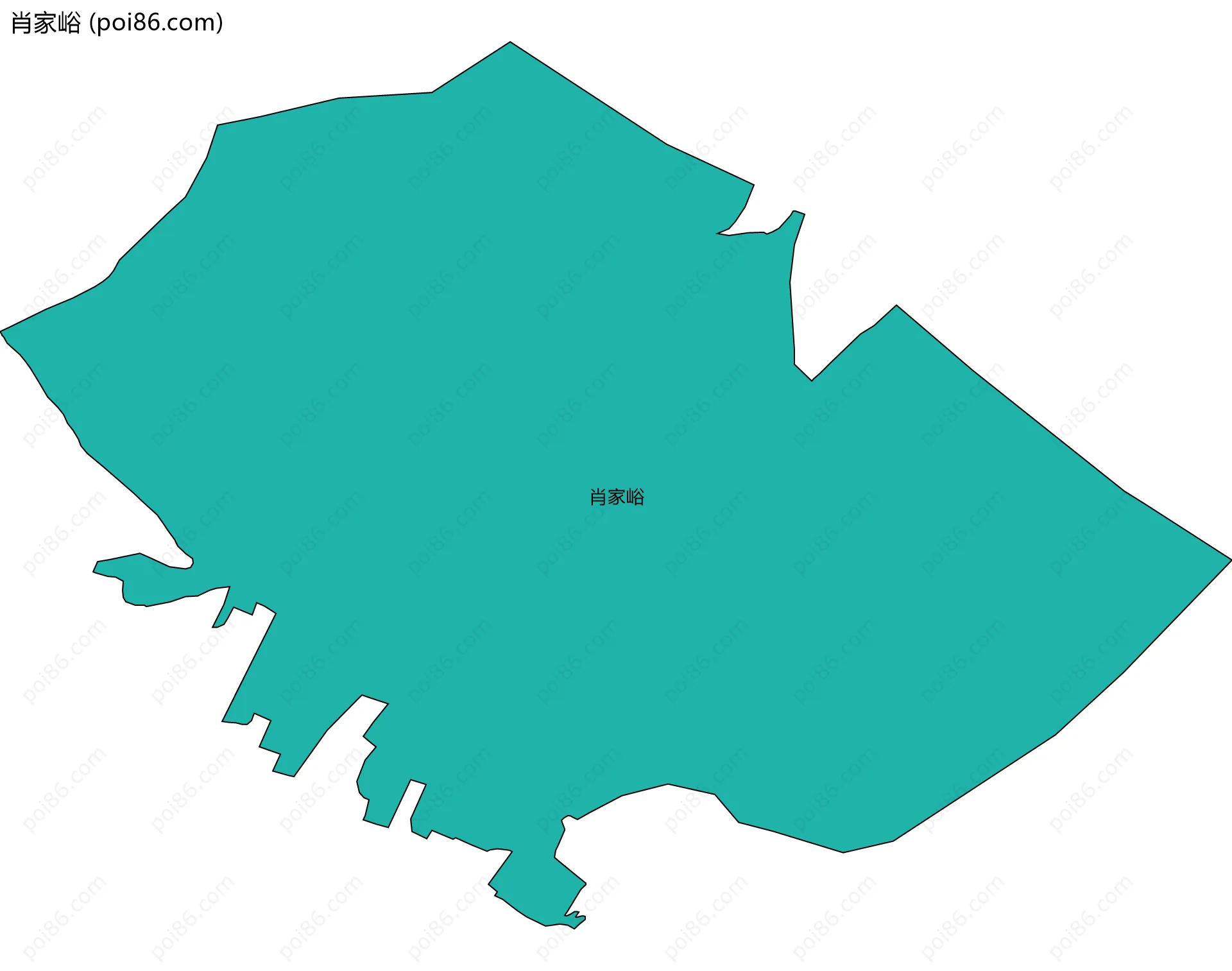 肖家峪边界地图