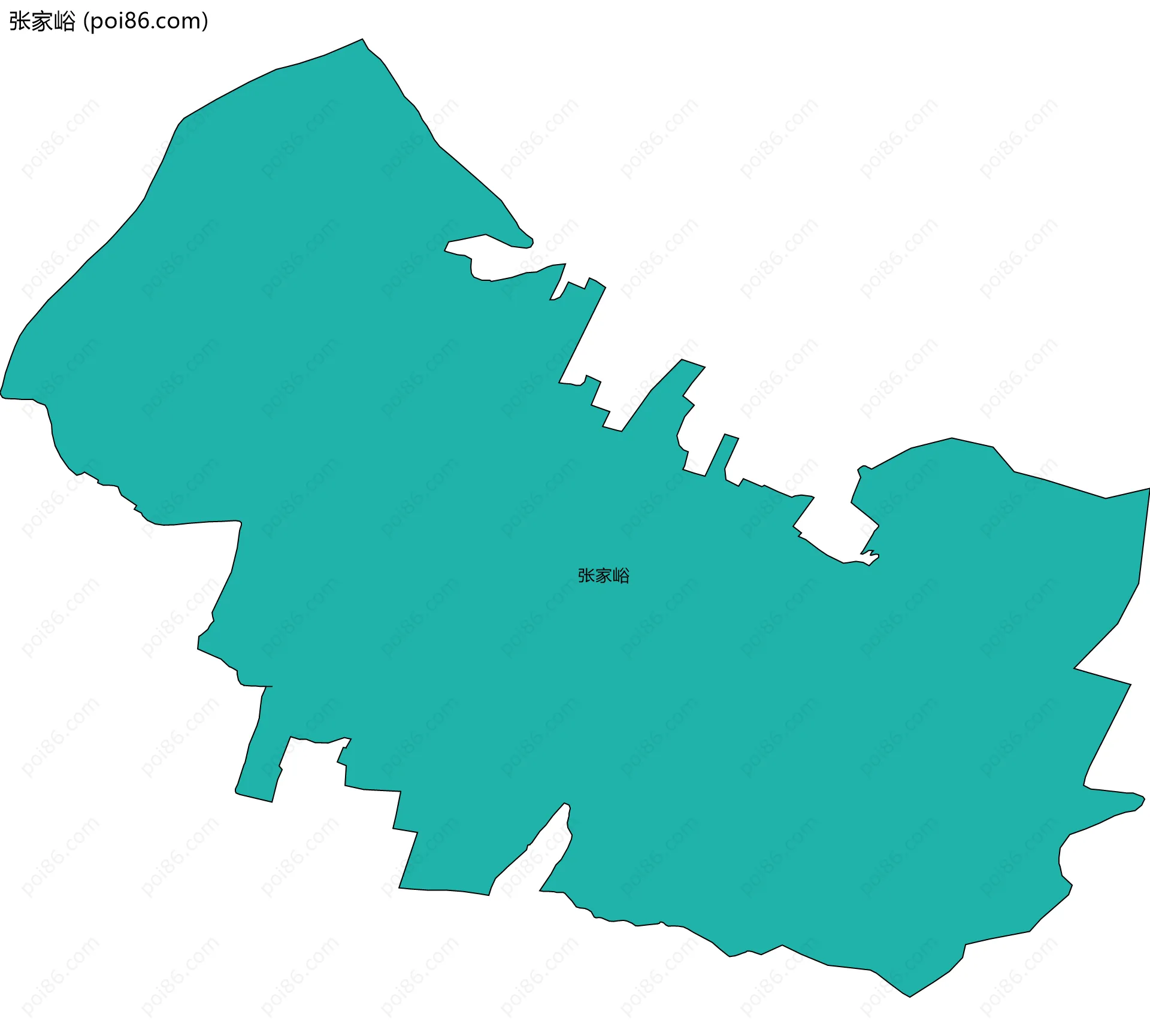 张家峪边界地图