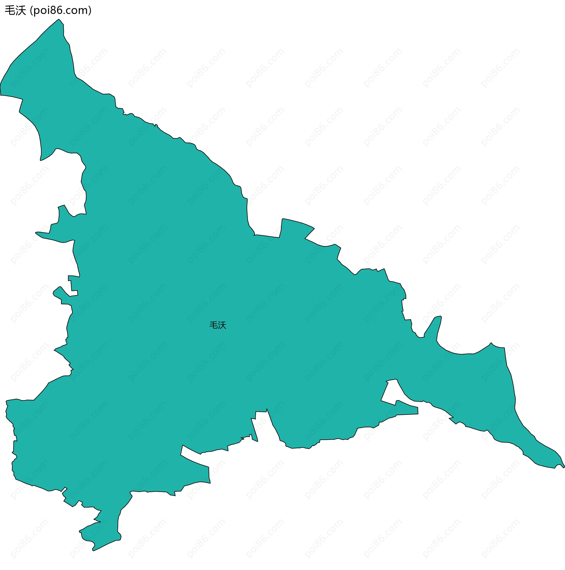 毛沃边界地图