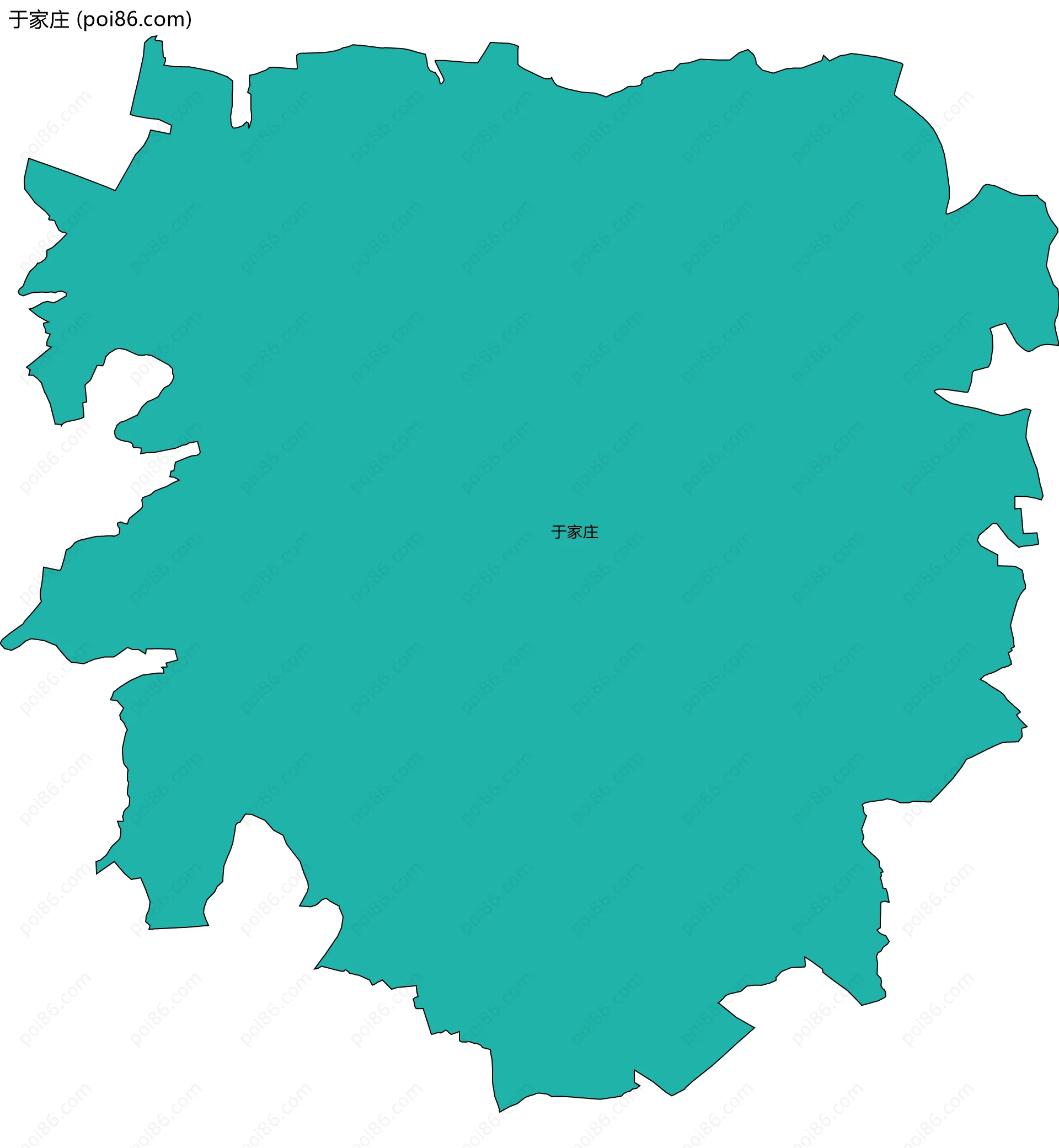 于家庄边界地图