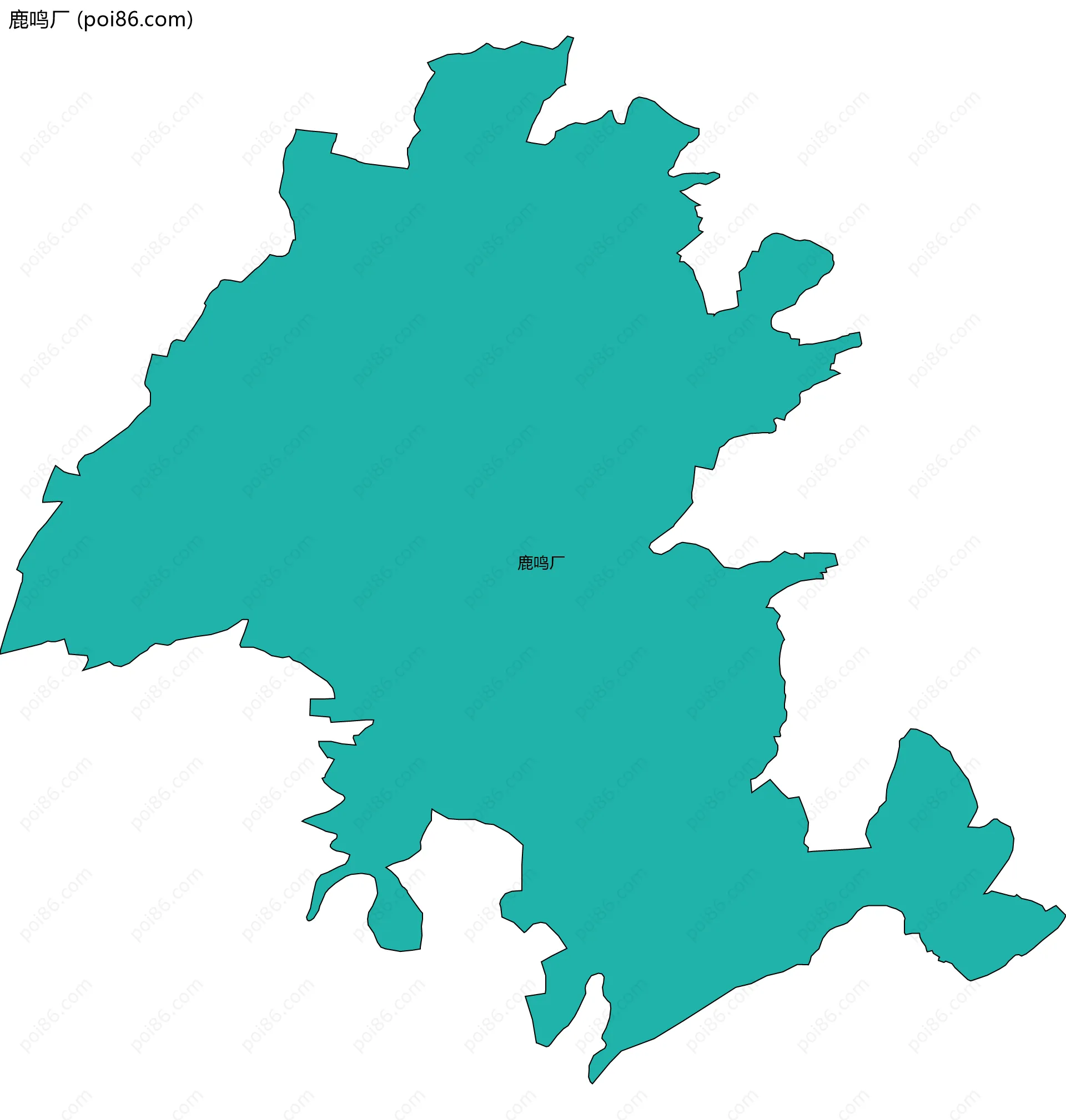 鹿鸣厂边界地图