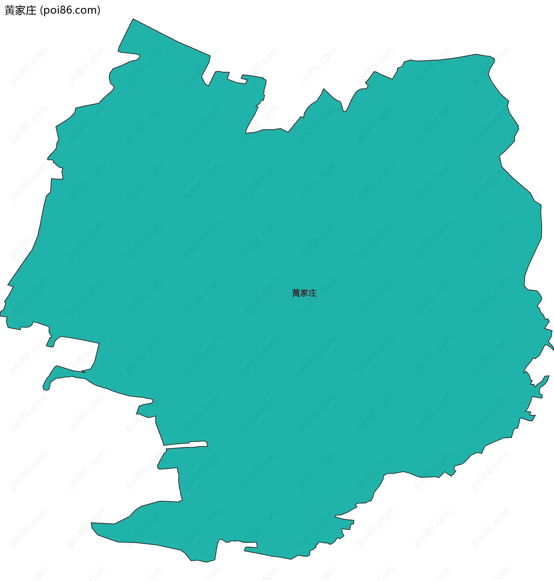 黄家庄边界地图