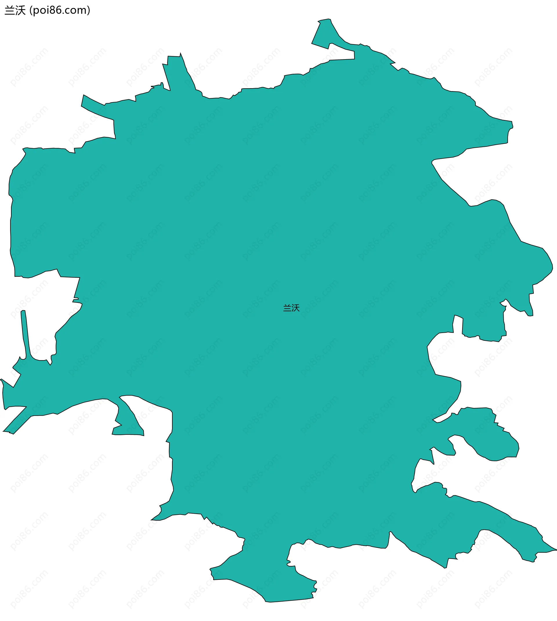 兰沃边界地图