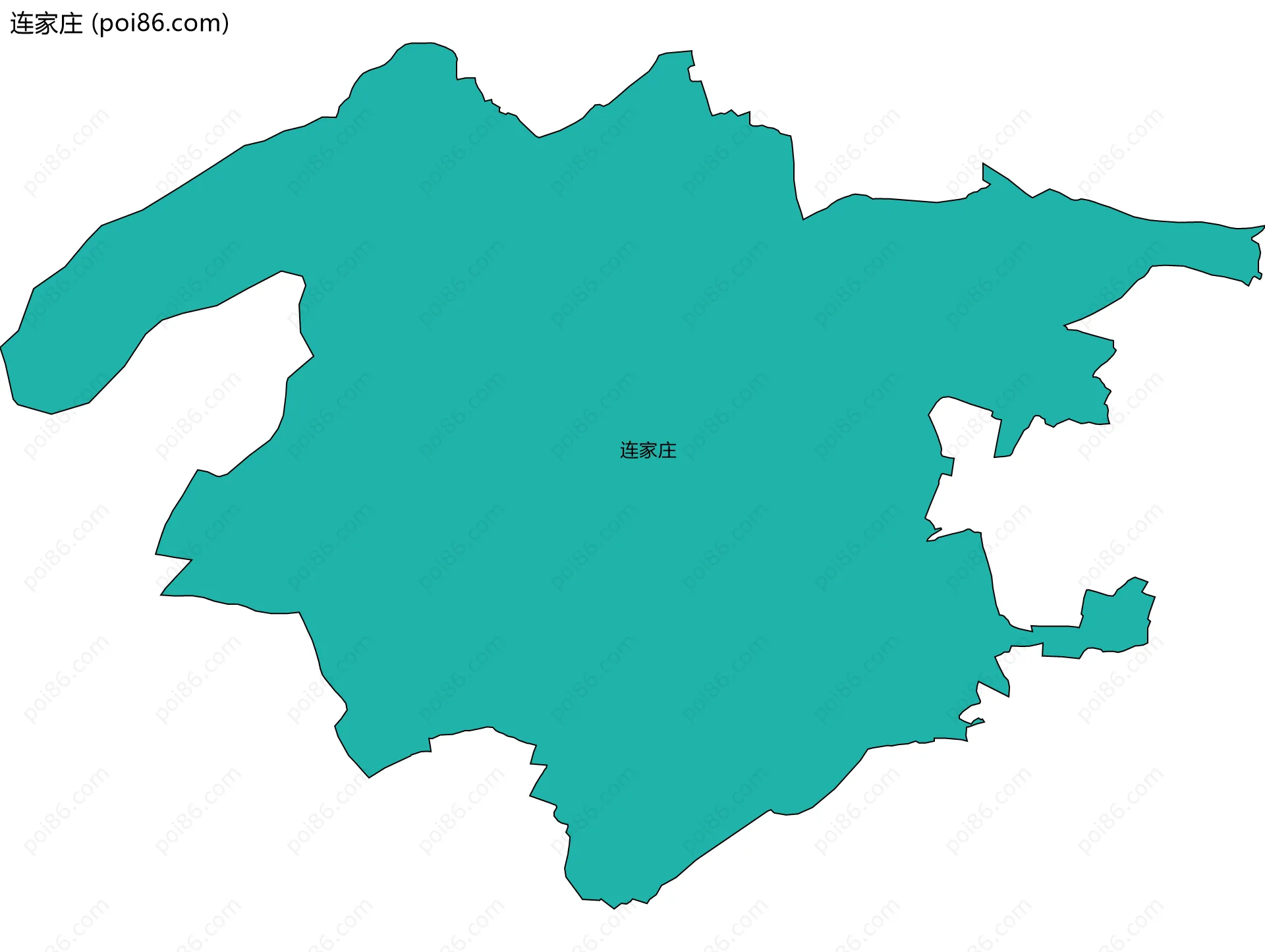 连家庄边界地图