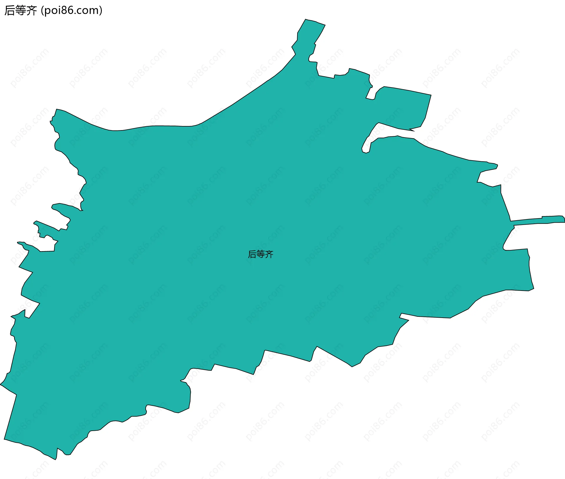 后等齐边界地图
