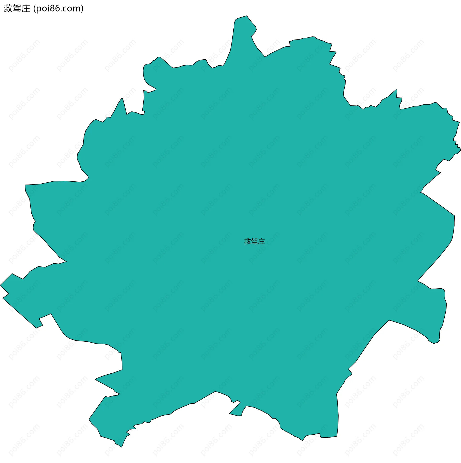 救驾庄边界地图