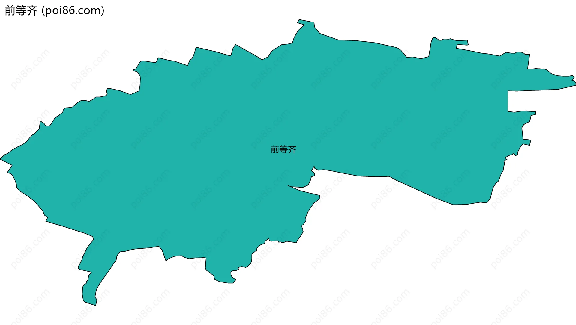 前等齐边界地图