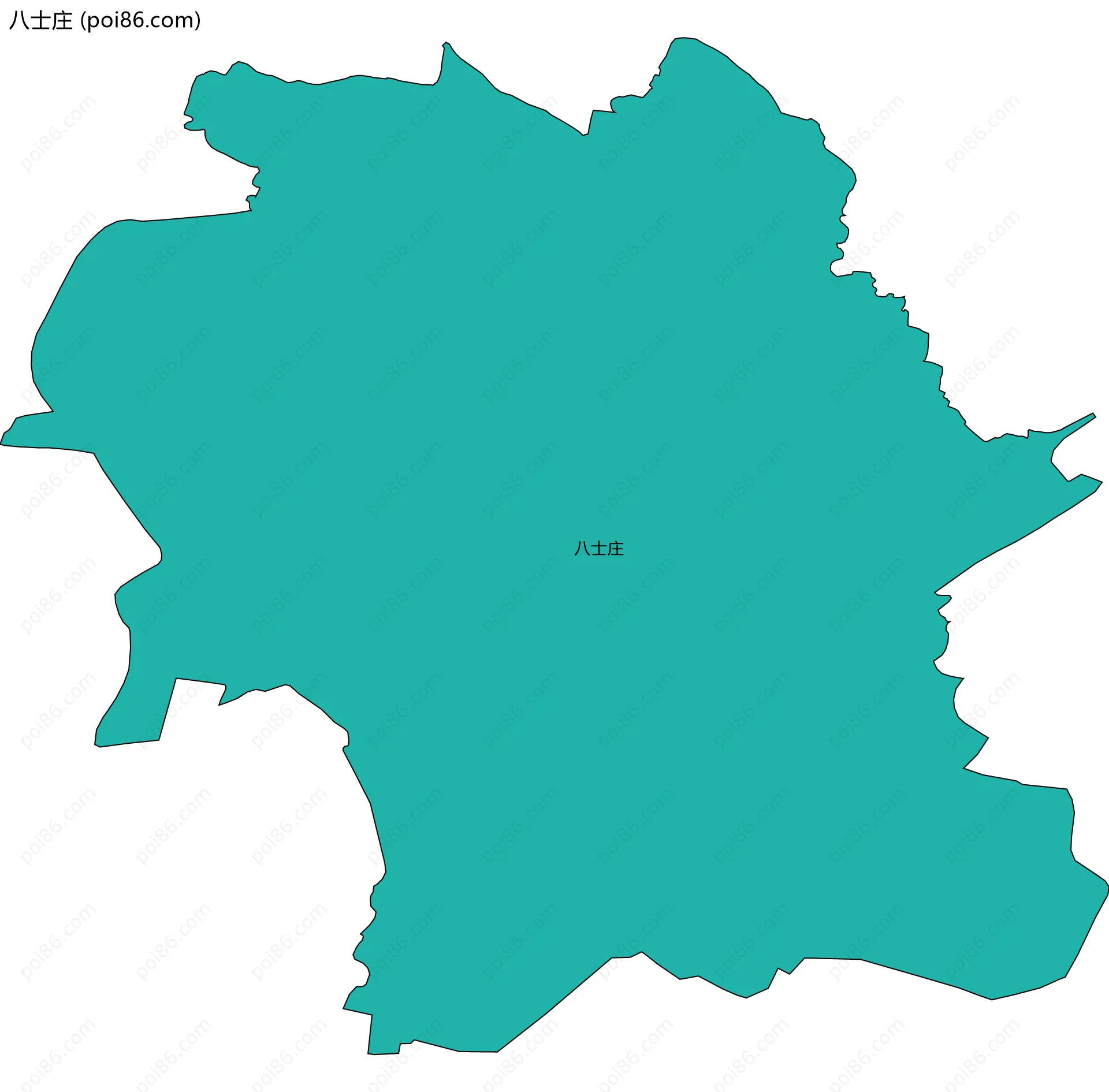 八士庄边界地图