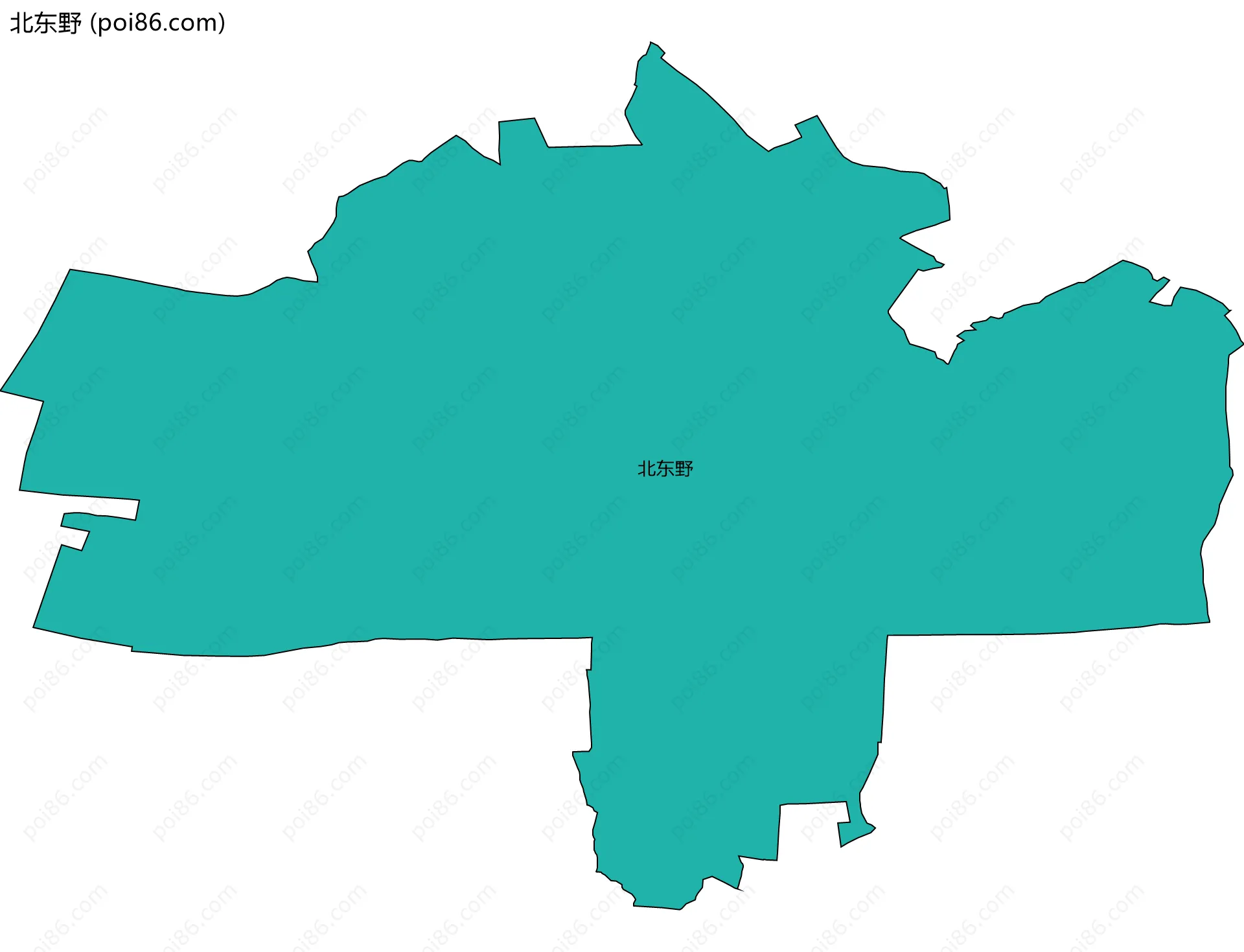北东野边界地图