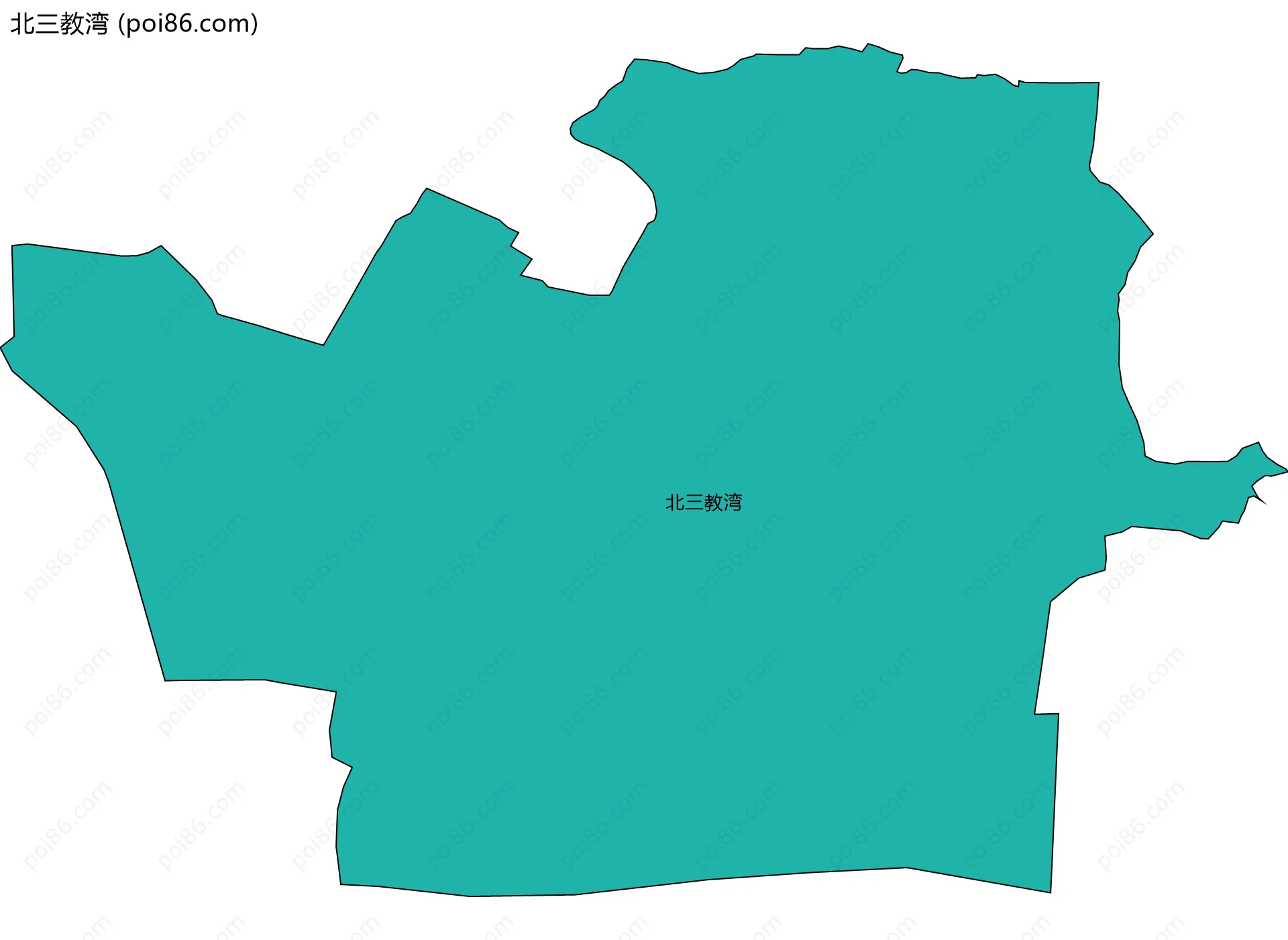 北三教湾边界地图