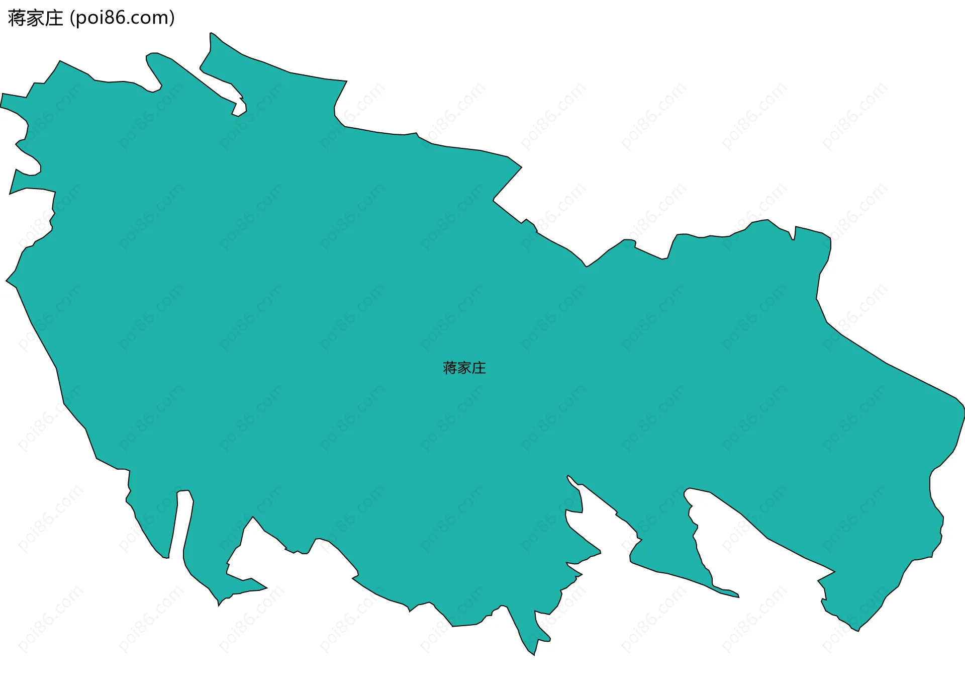 蒋家庄边界地图