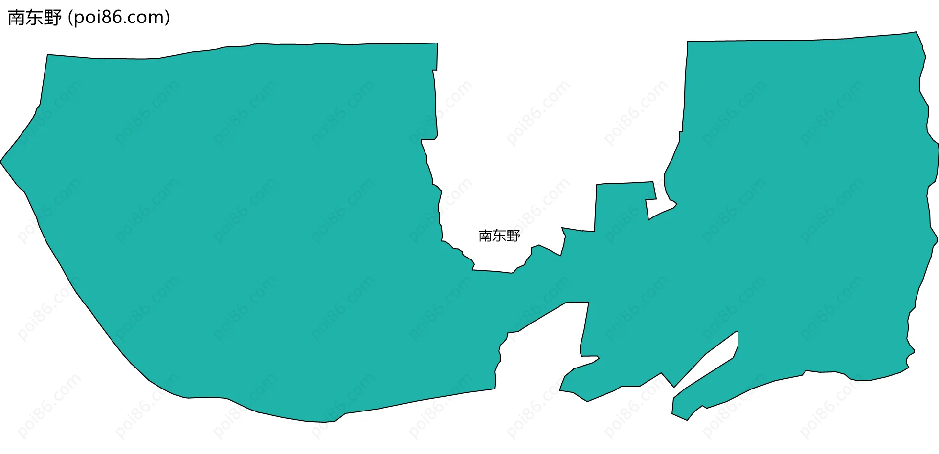 南东野边界地图