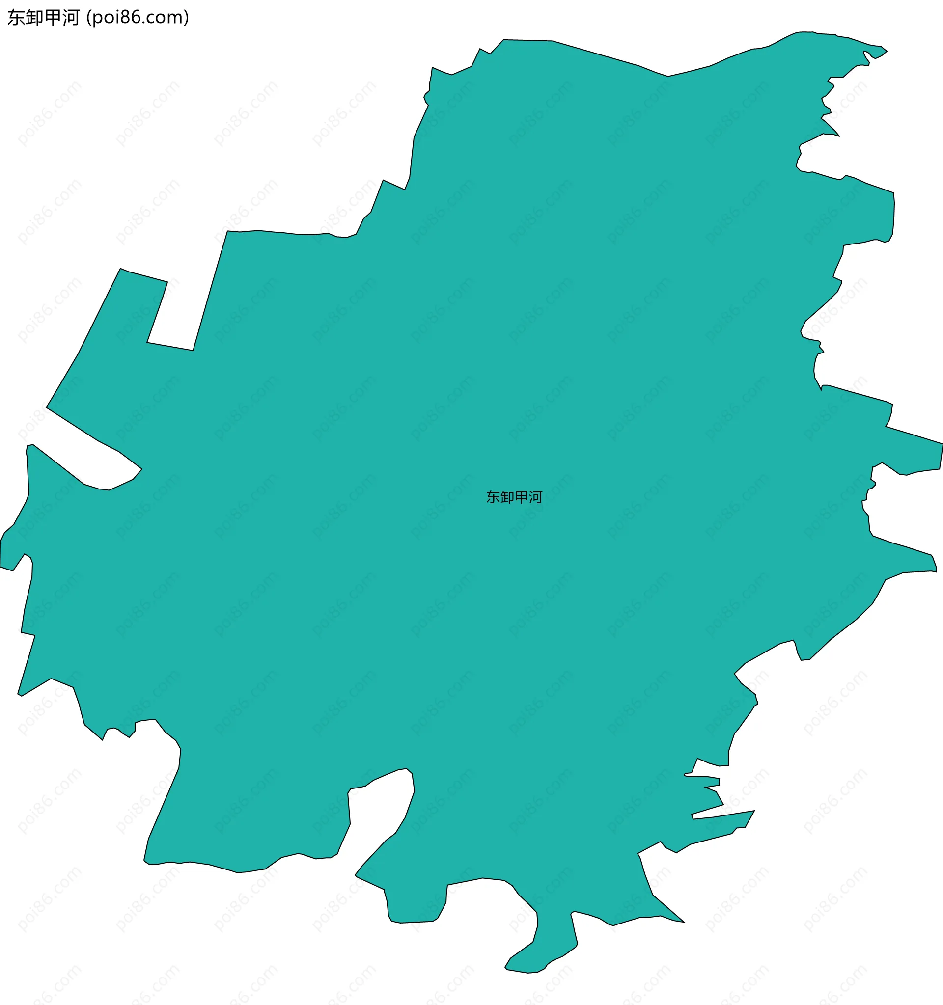 东卸甲河边界地图