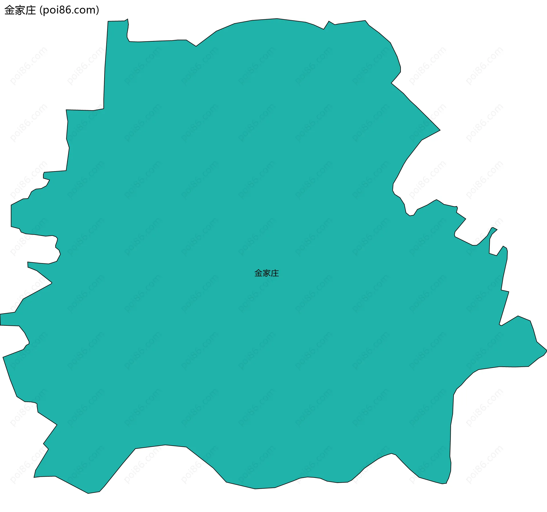 金家庄边界地图