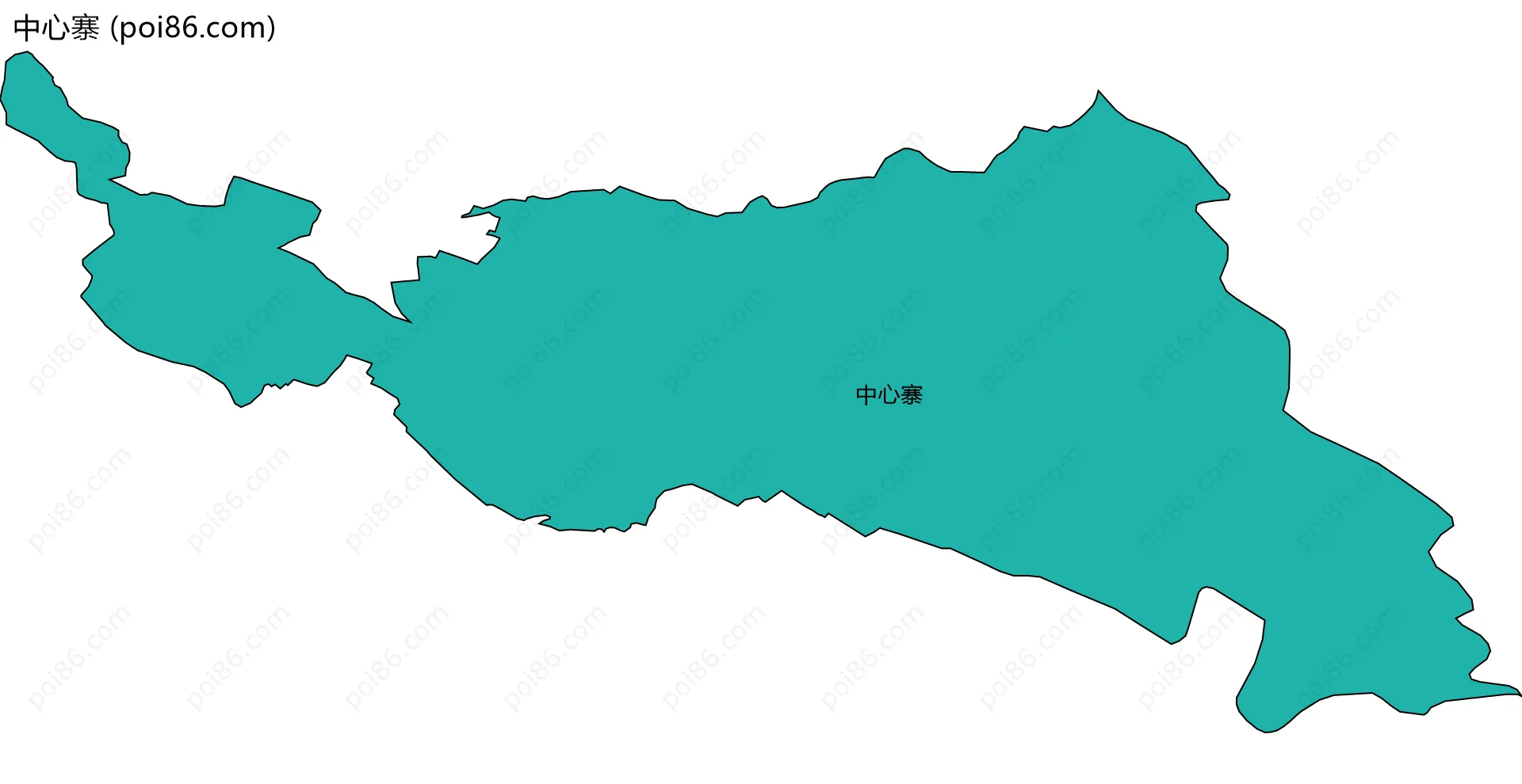 中心寨边界地图