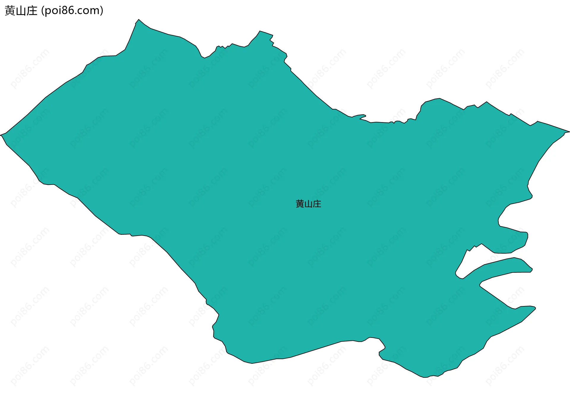 黄山庄边界地图