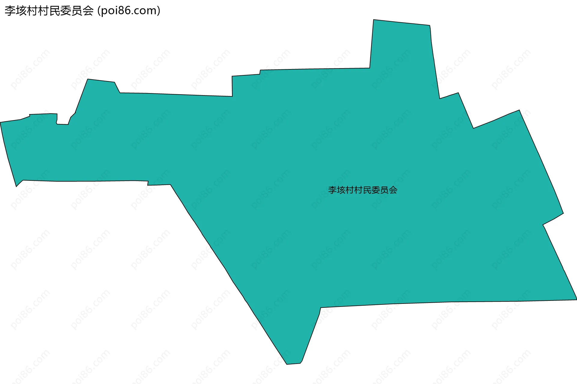 李垓村村民委员会边界地图