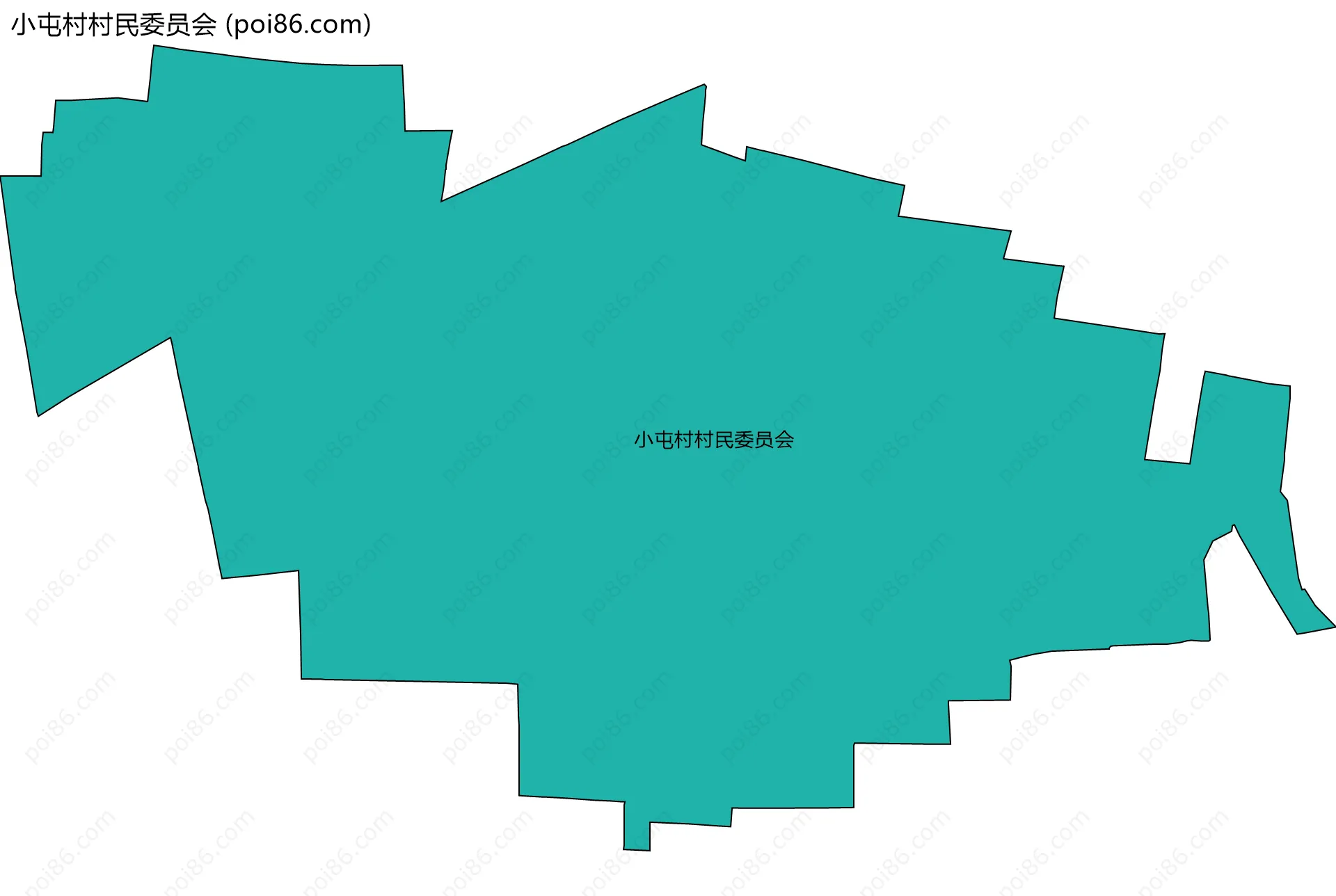 小屯村村民委员会边界地图