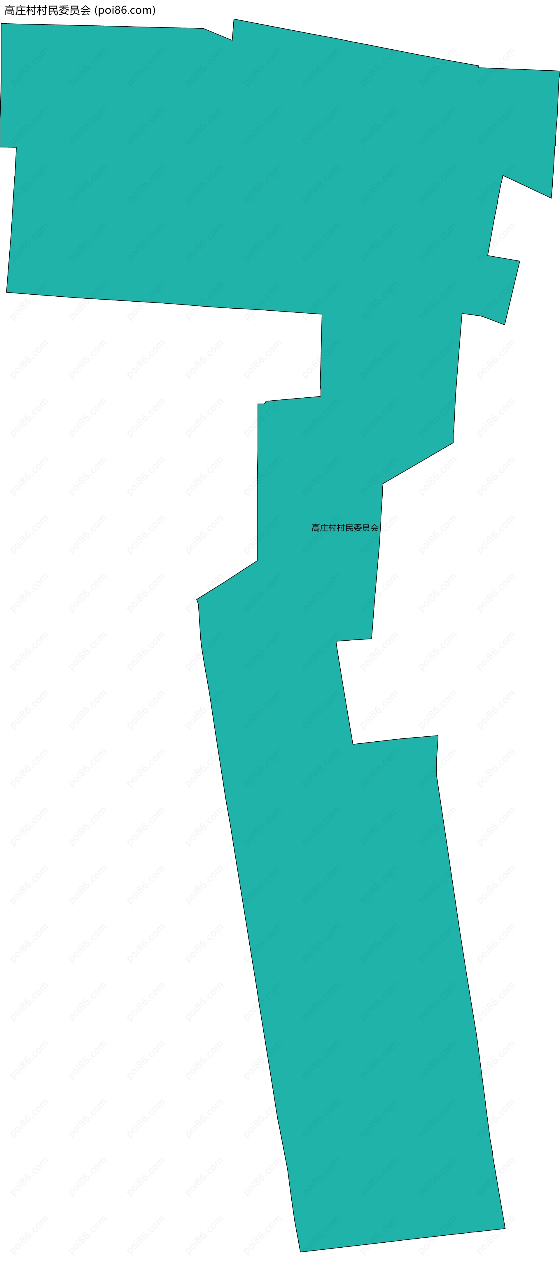 高庄村村民委员会边界地图