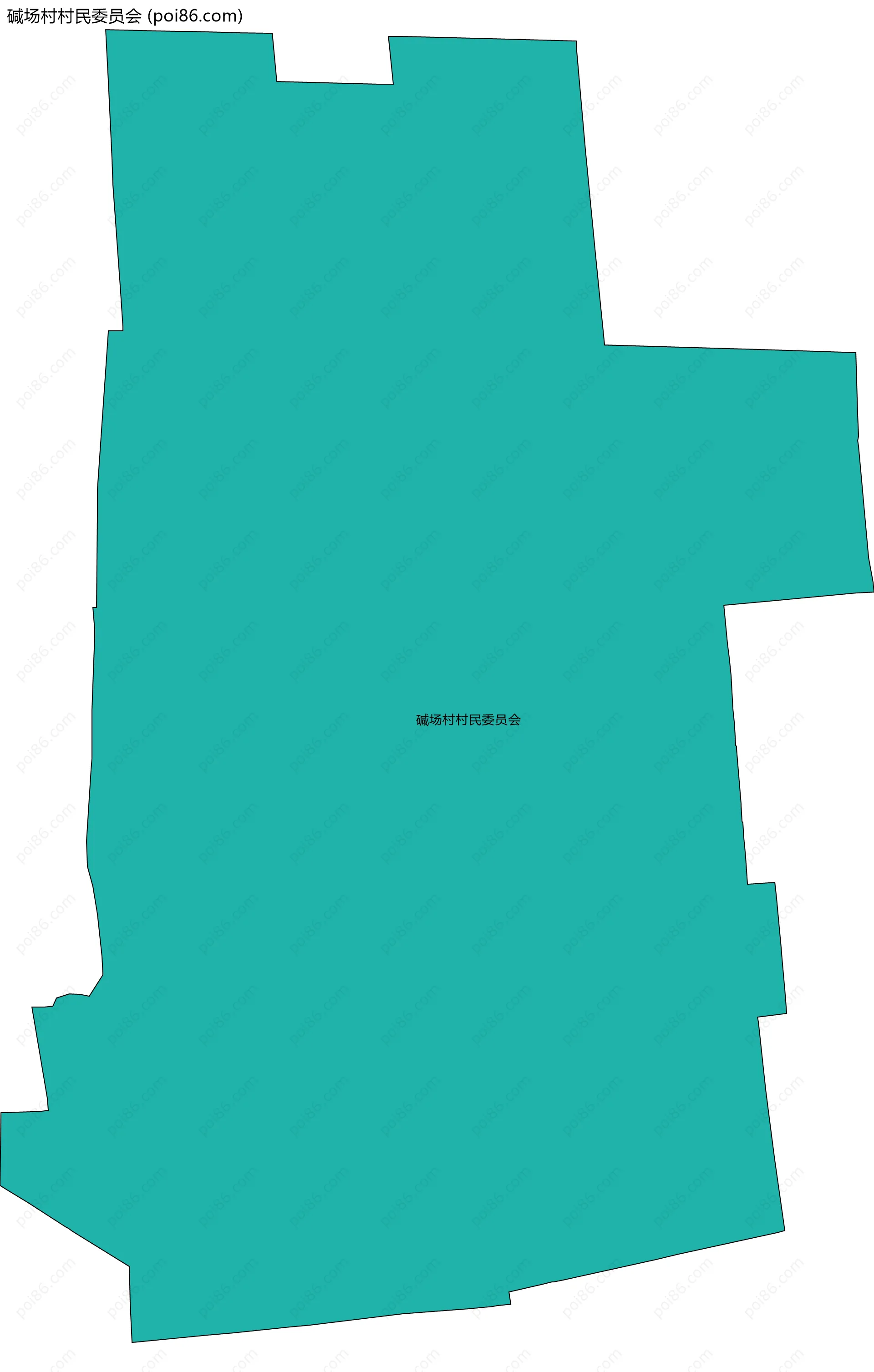 碱场村村民委员会边界地图