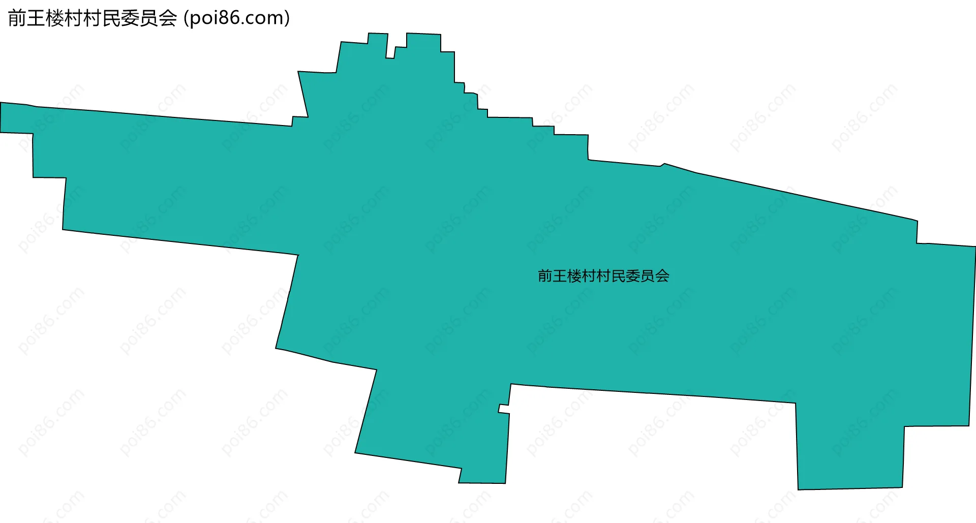 前王楼村村民委员会边界地图