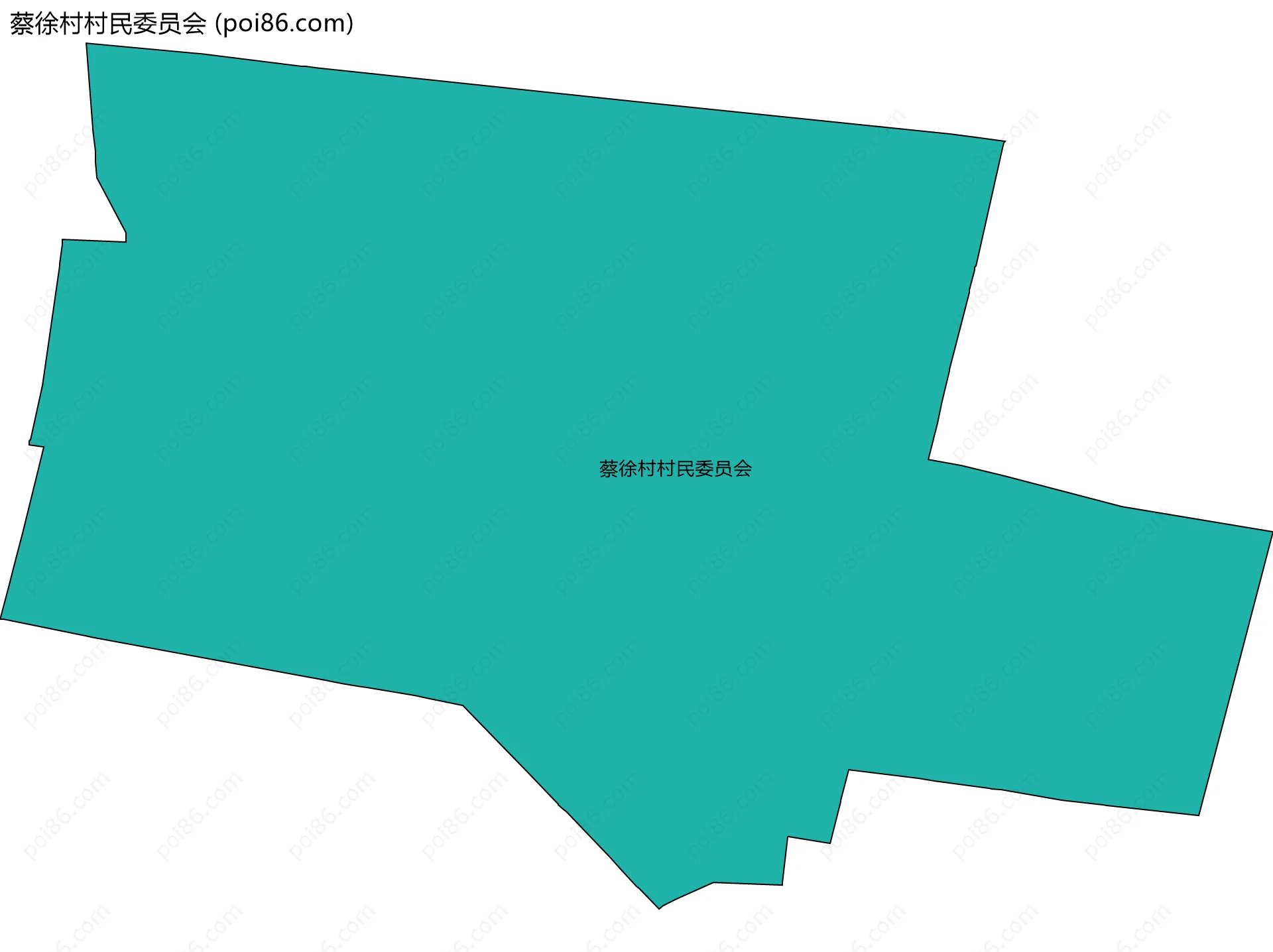 蔡徐村村民委员会边界地图