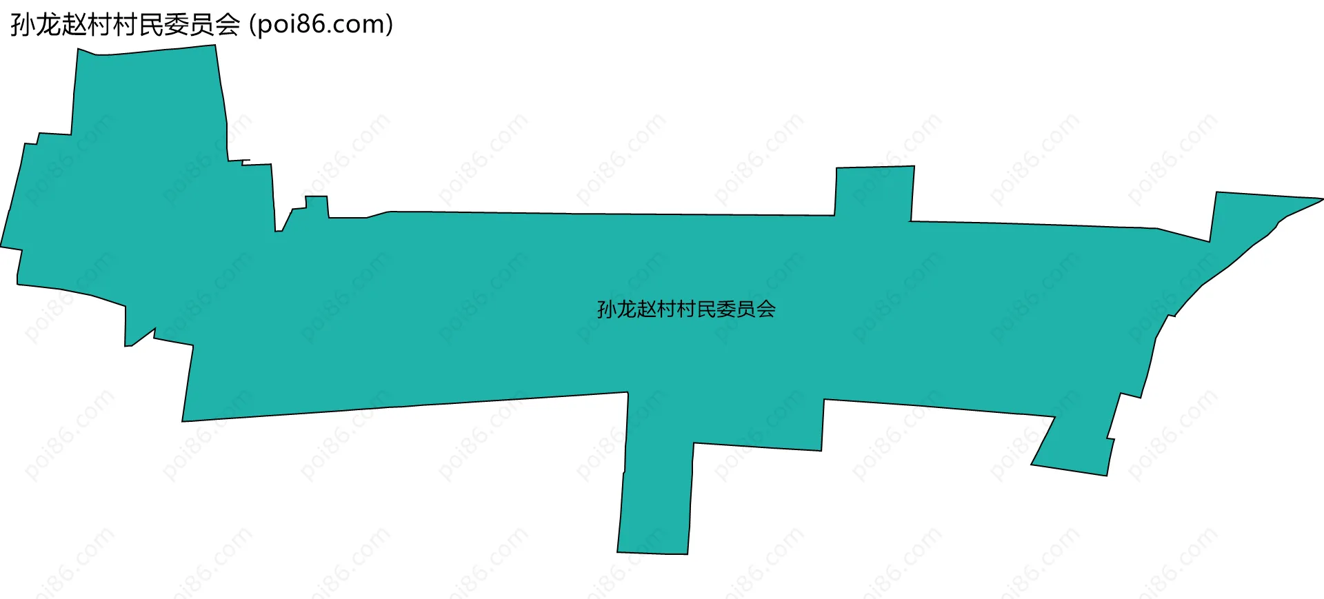 孙龙赵村村民委员会边界地图