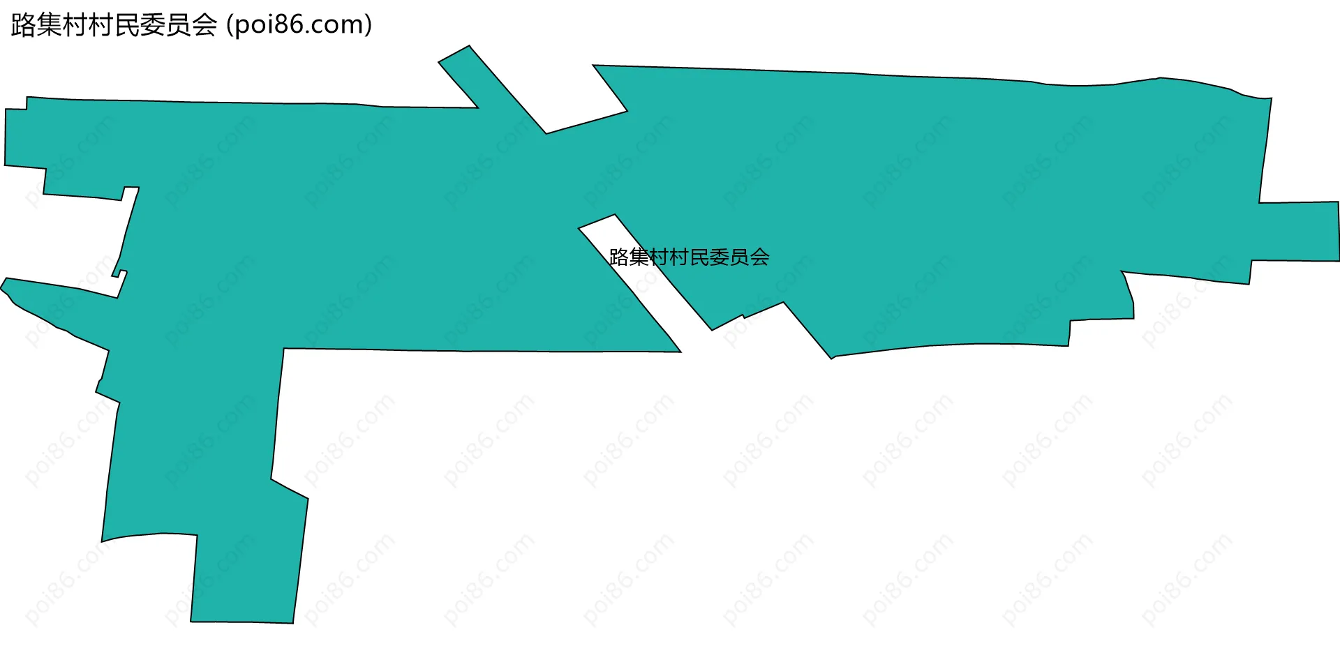 路集村村民委员会边界地图