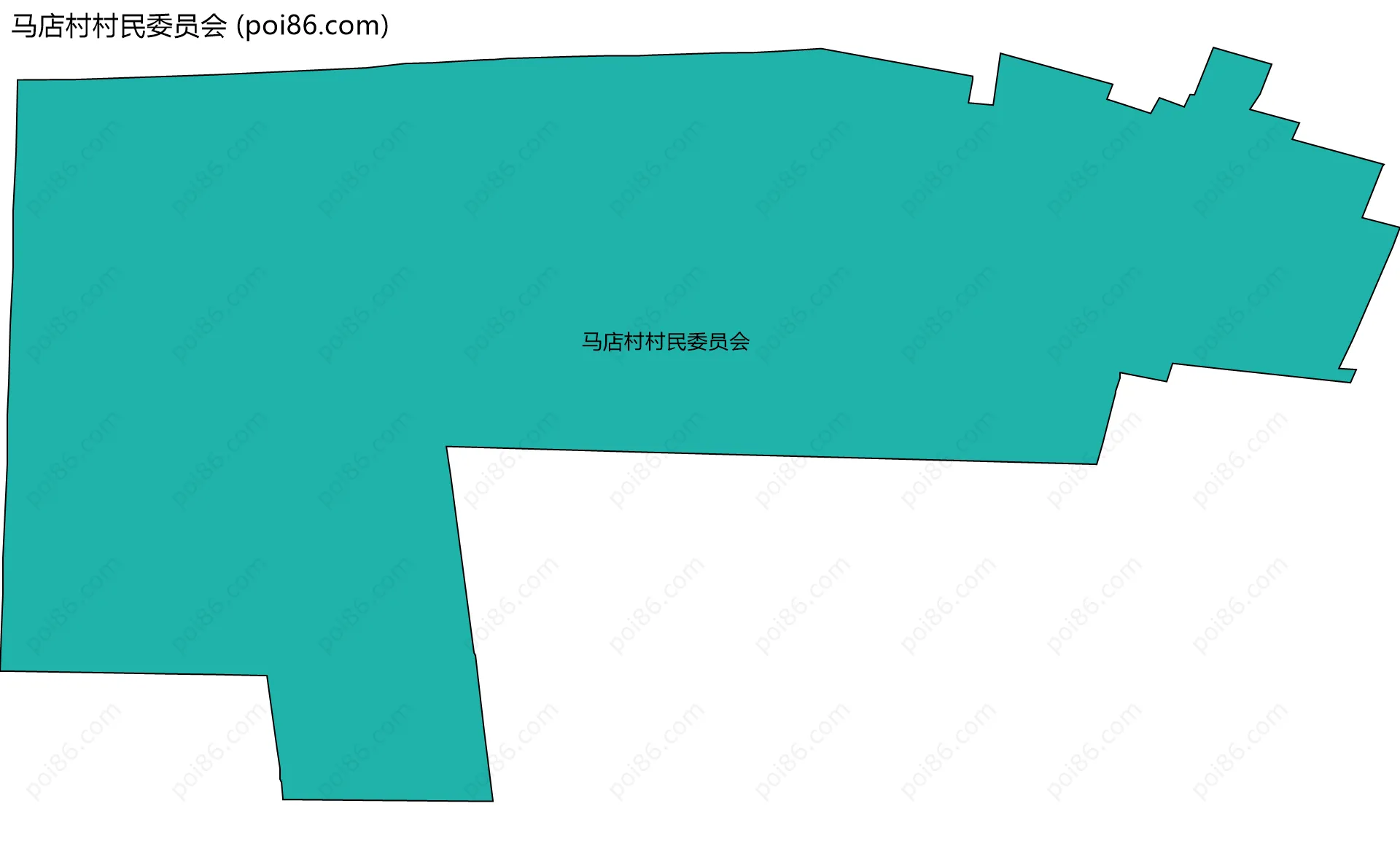 马店村村民委员会边界地图