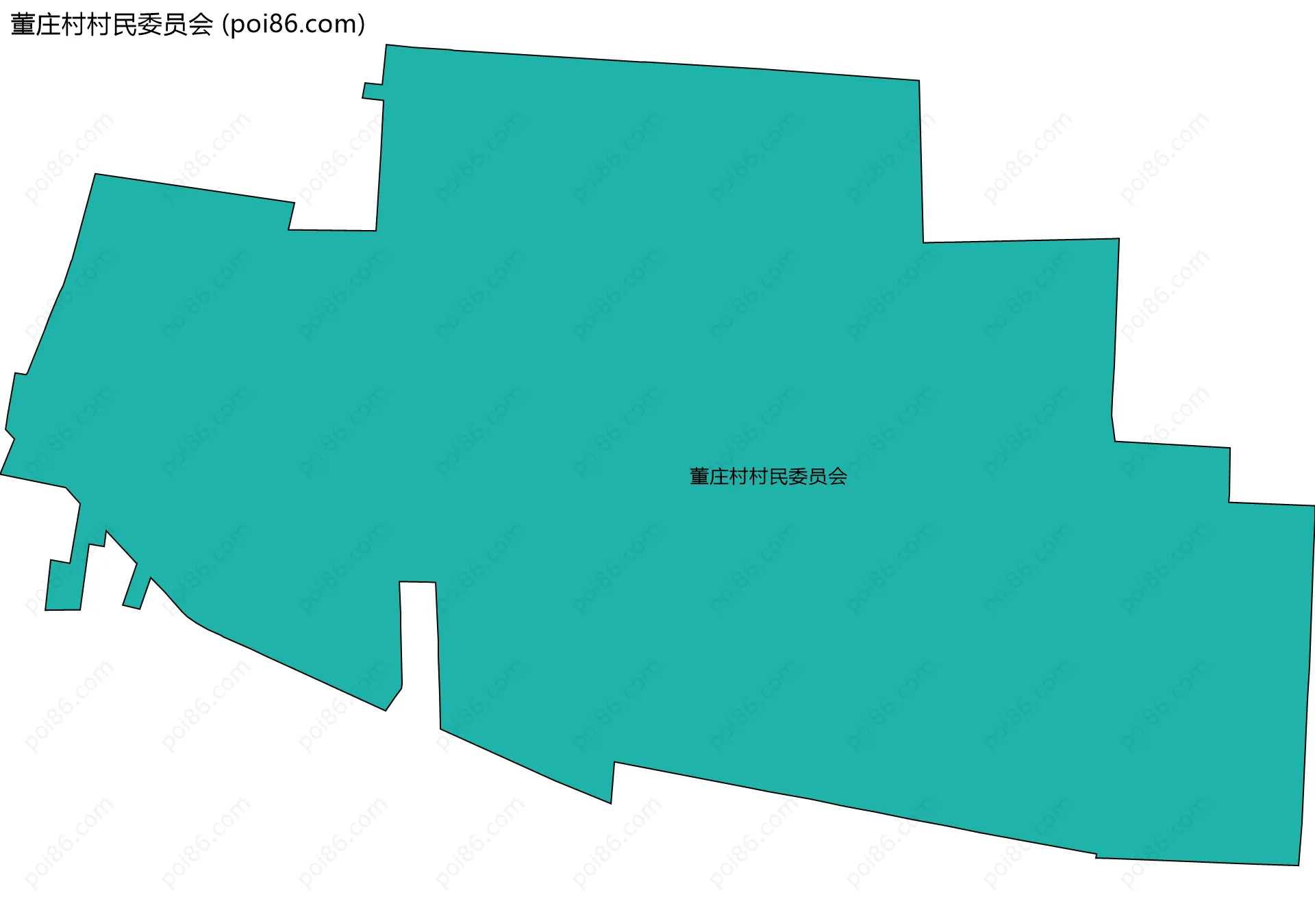 董庄村村民委员会边界地图