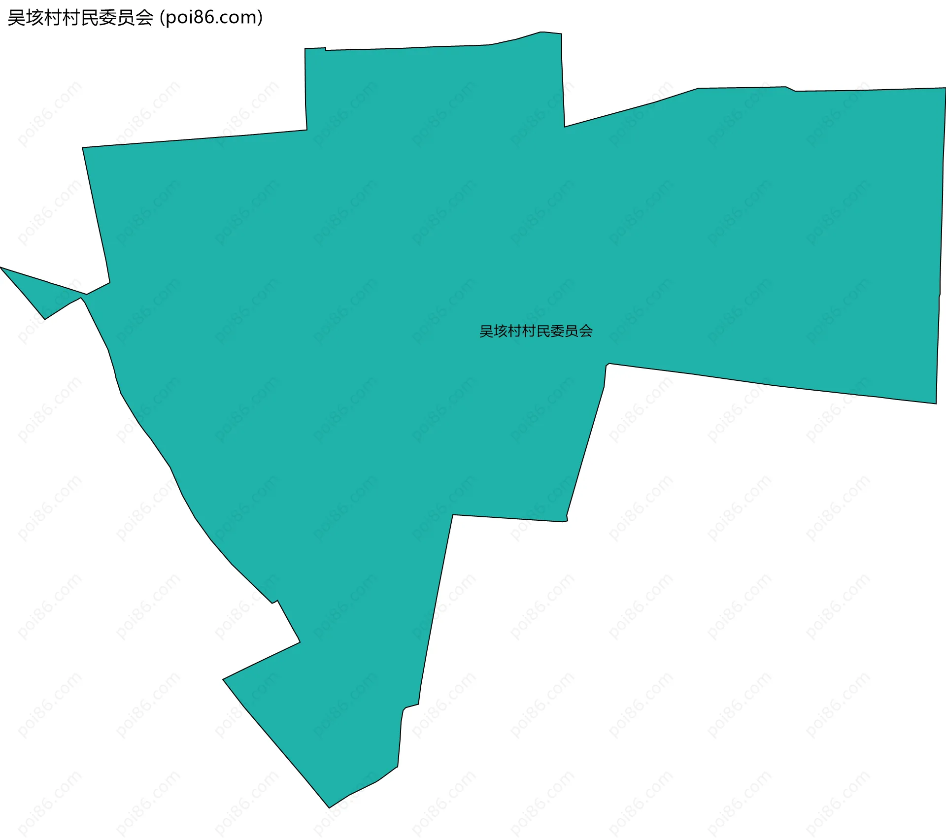 吴垓村村民委员会边界地图