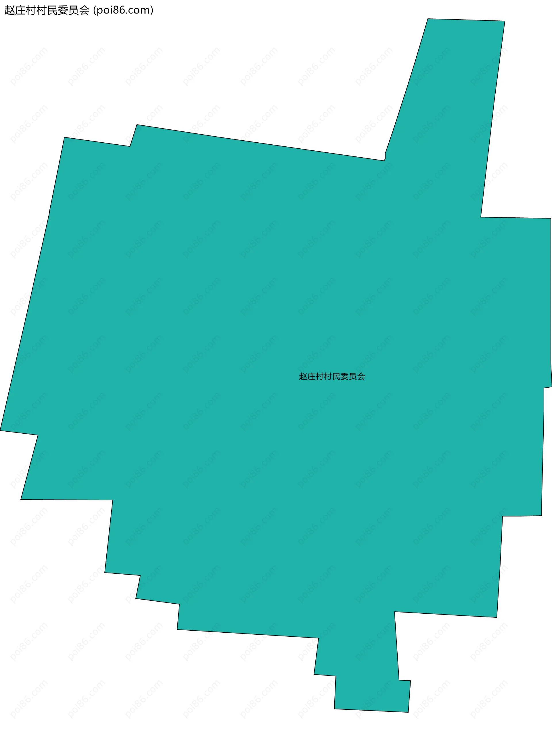 赵庄村村民委员会边界地图