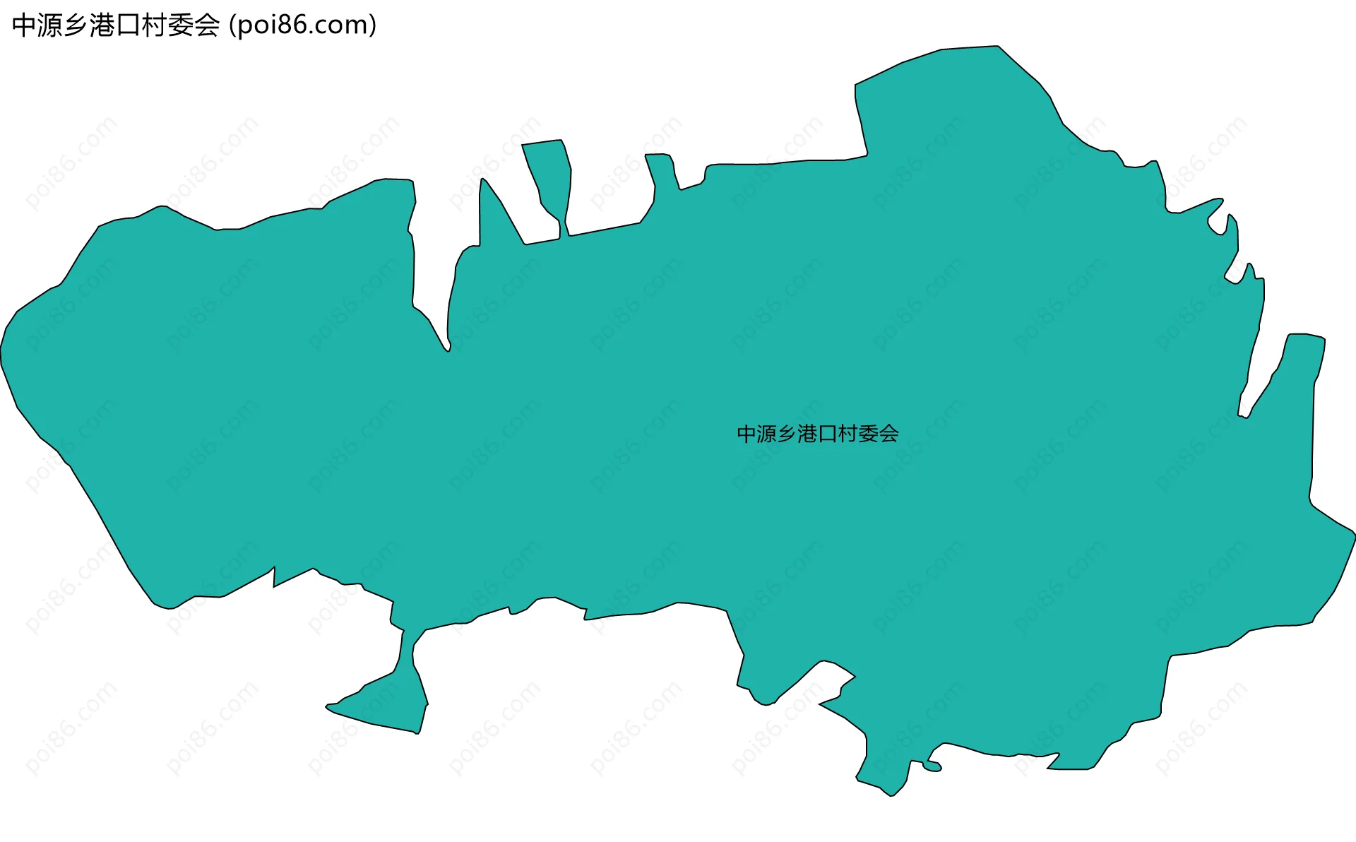中源乡港口村委会边界地图