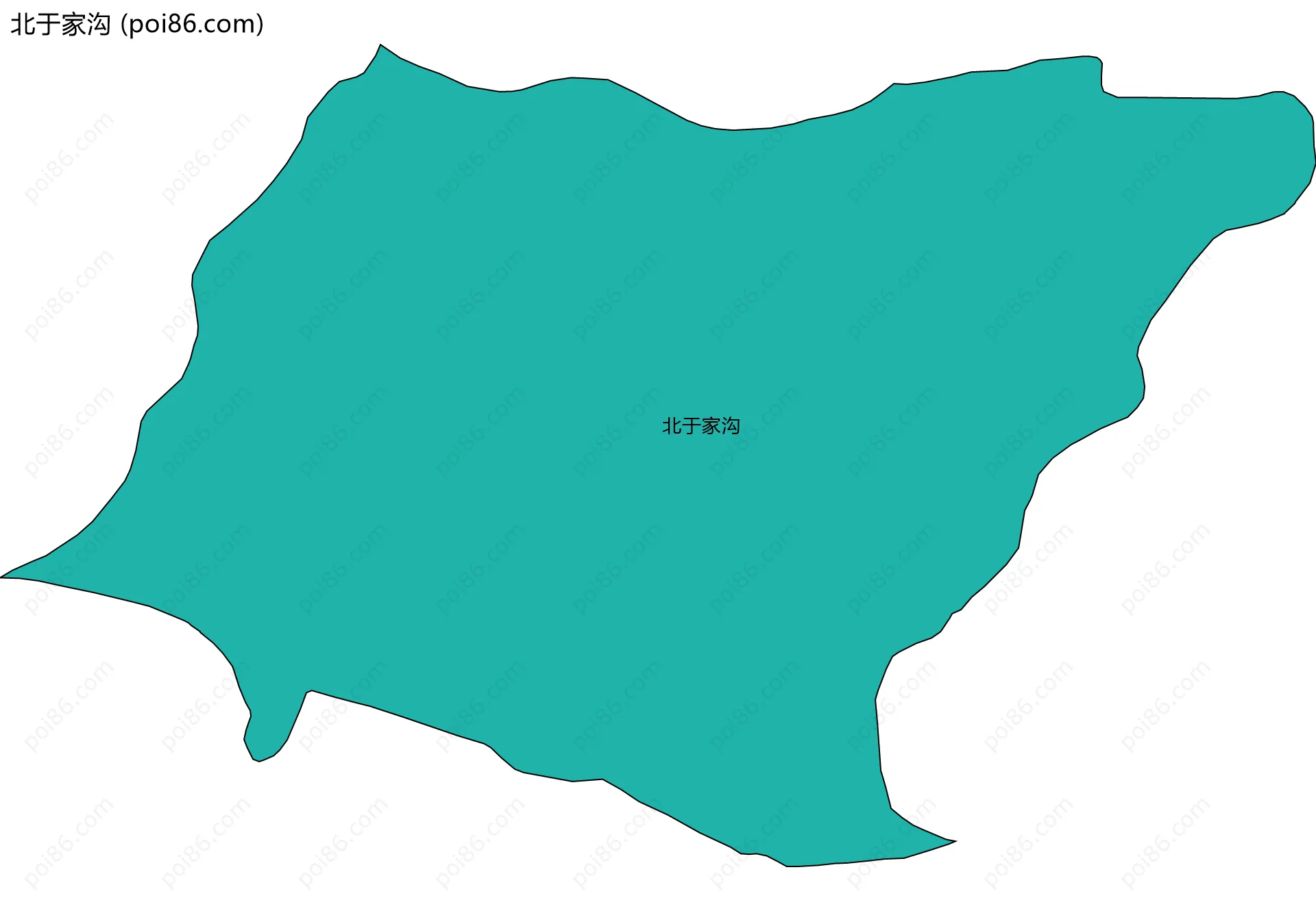 北于家沟边界地图