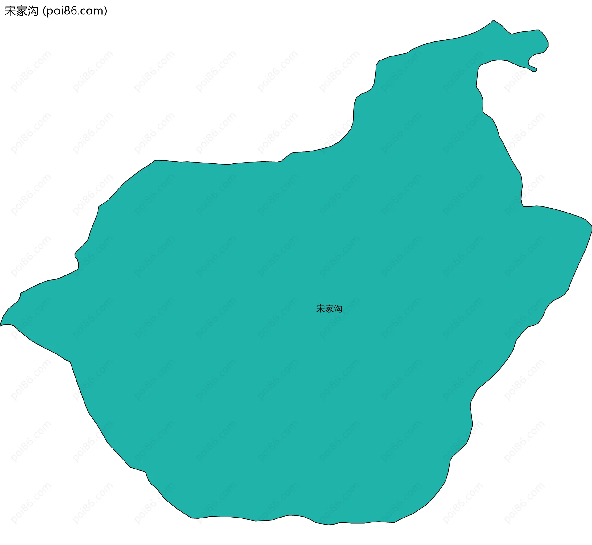 宋家沟边界地图