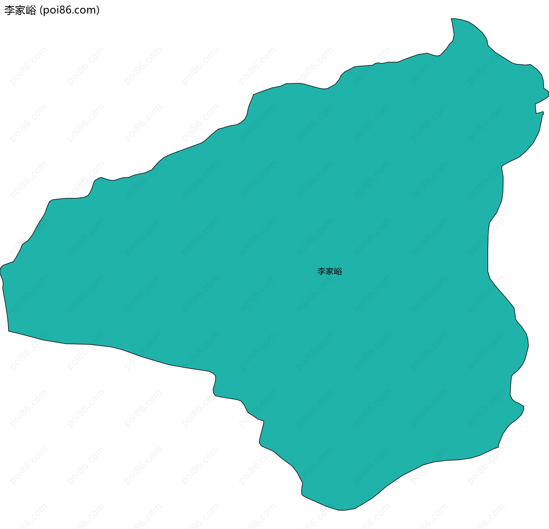 李家峪边界地图