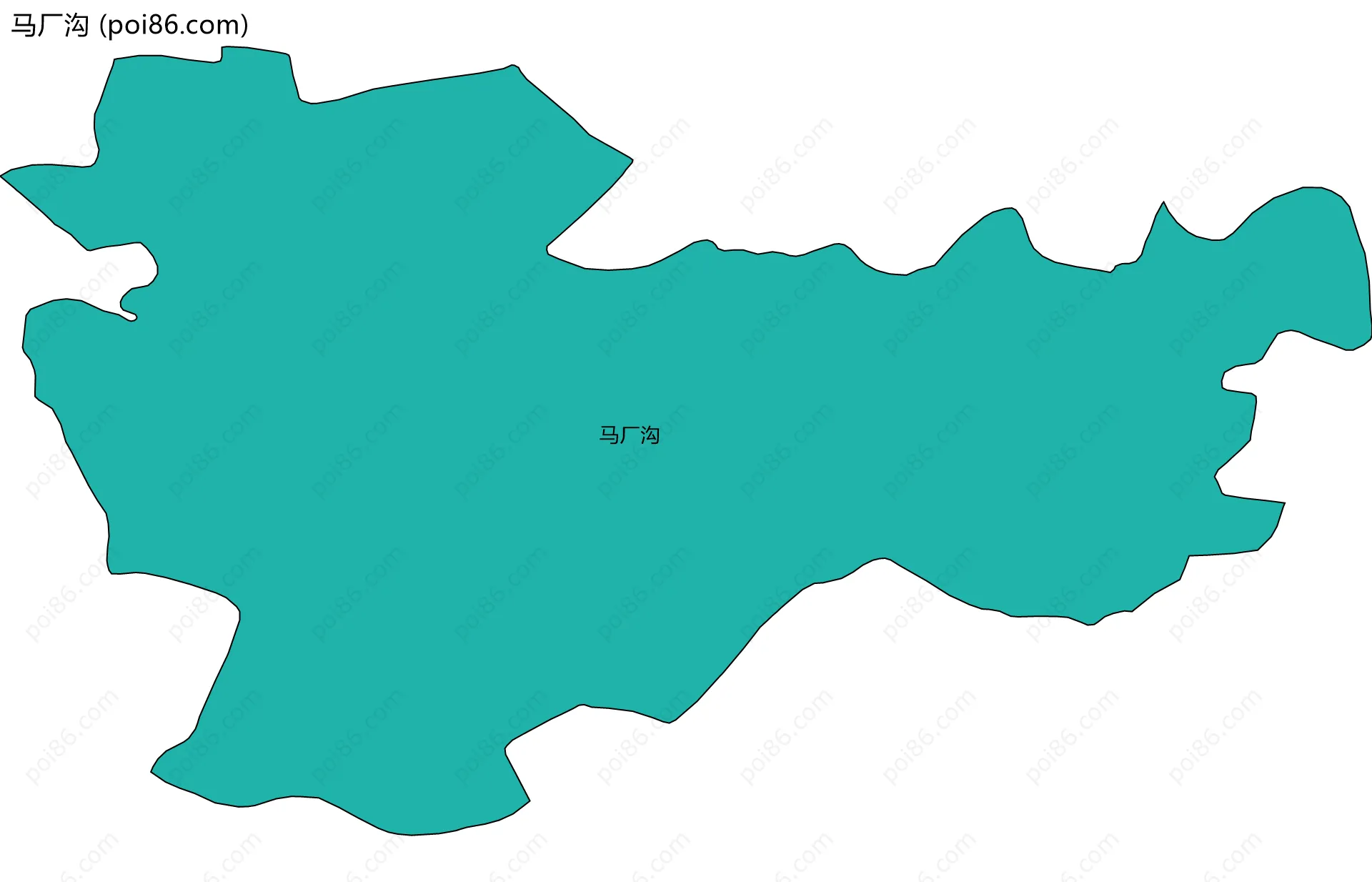 马厂沟边界地图