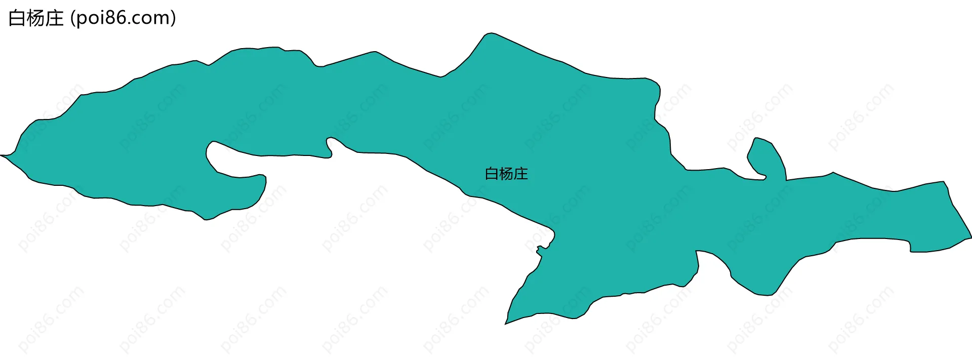 白杨庄边界地图