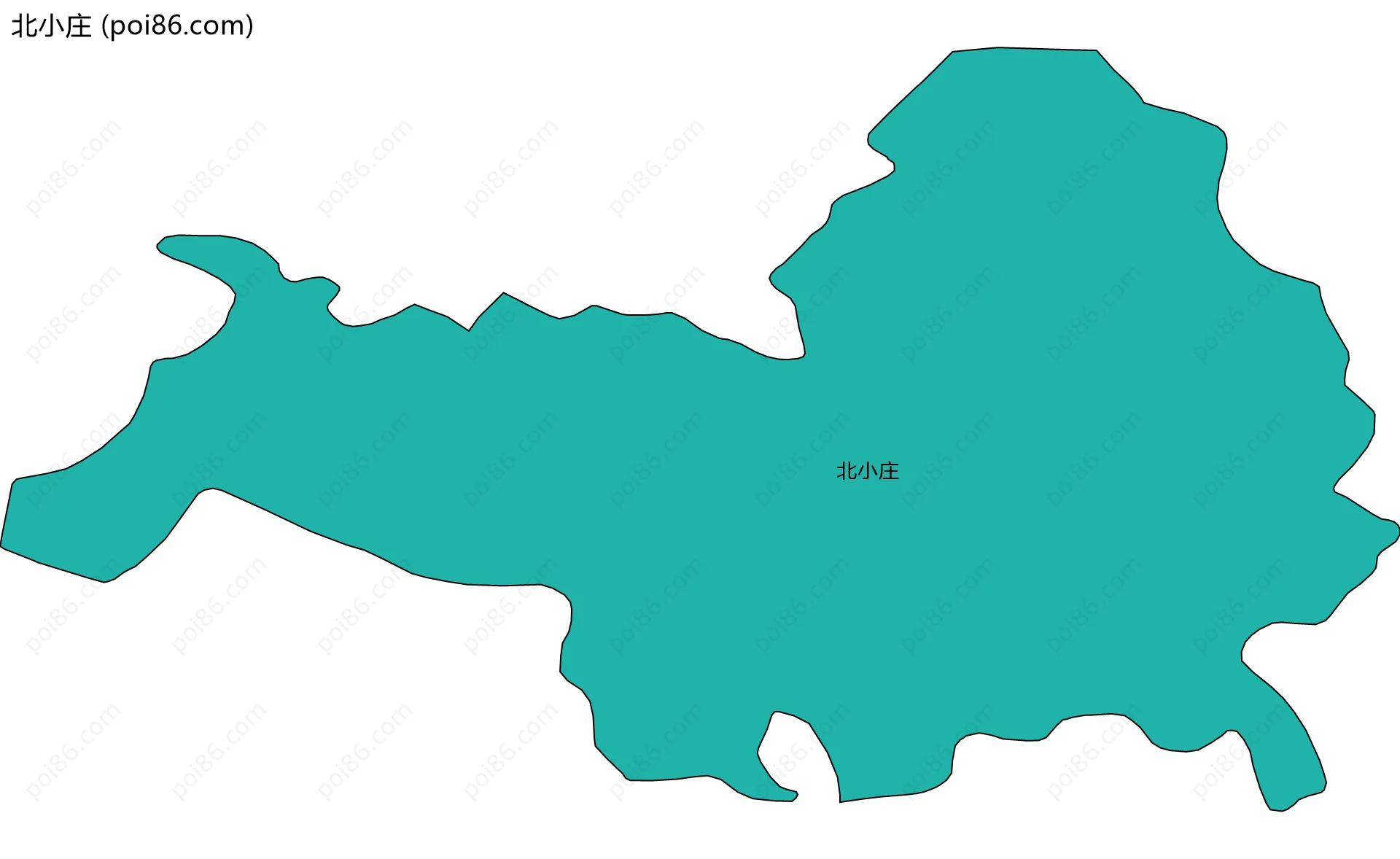 北小庄边界地图