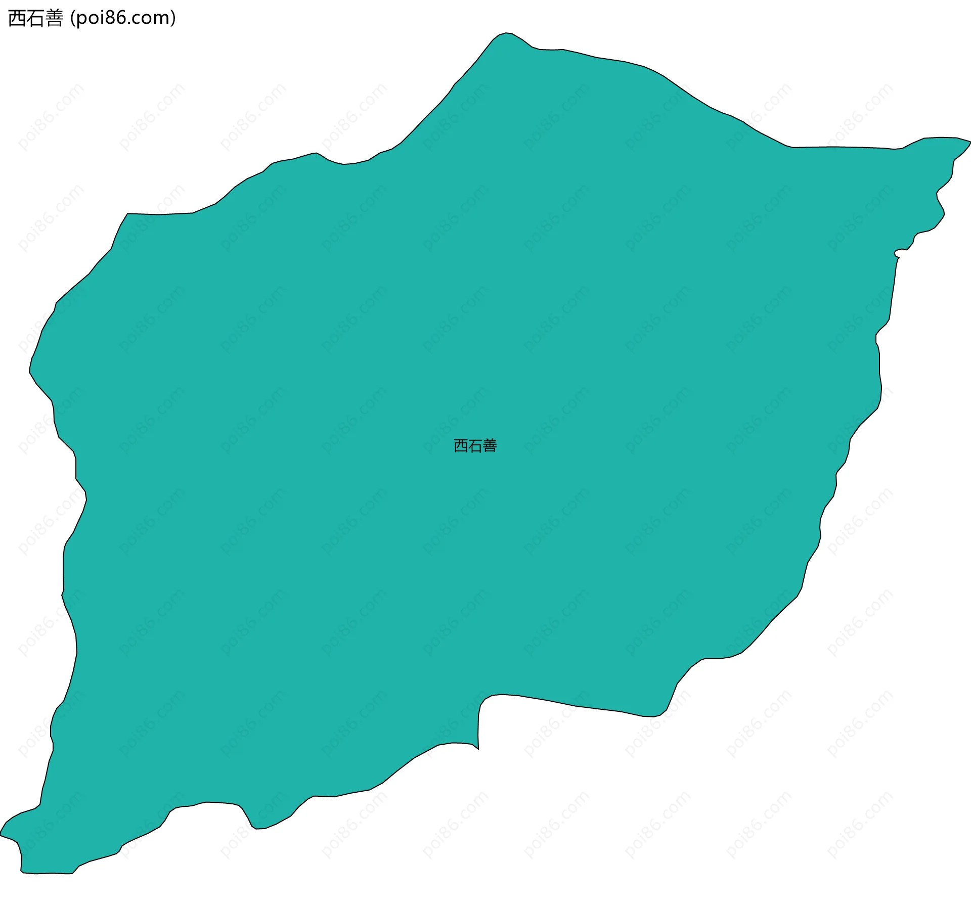 西石善边界地图