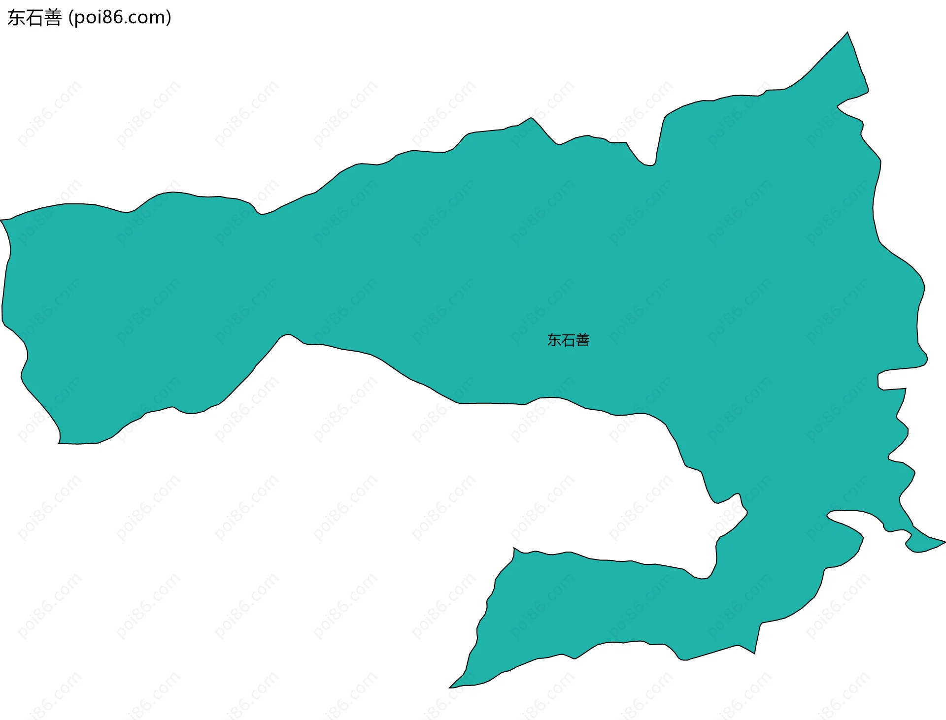 东石善边界地图